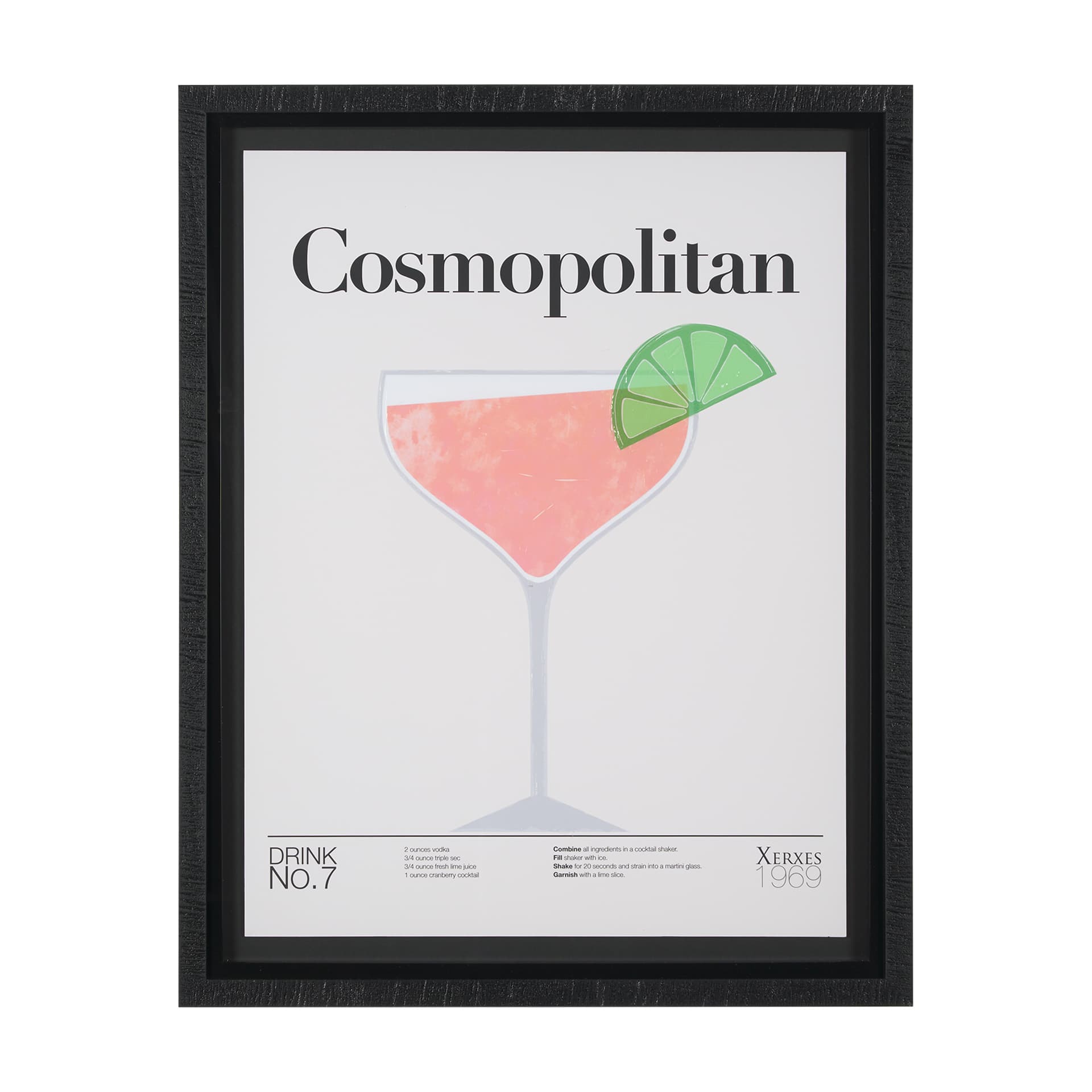 Cosmopolitan by Mercana Studio a Hand Embelished Textured Framed Art Print Matted under Glass — product photograph