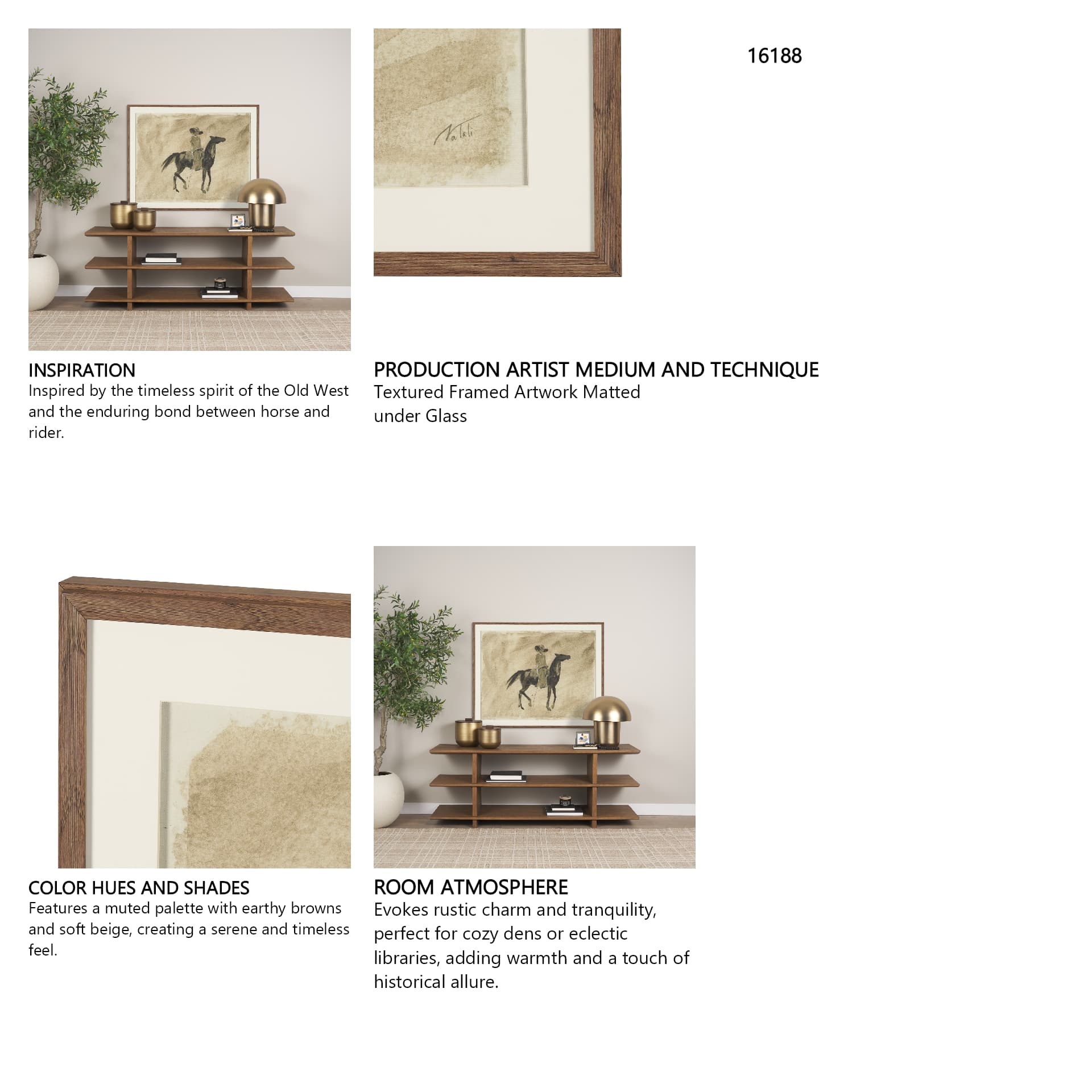 Sablette by Mercana Studio Textured Framed Artwork Matted under Glass — in a styled room
