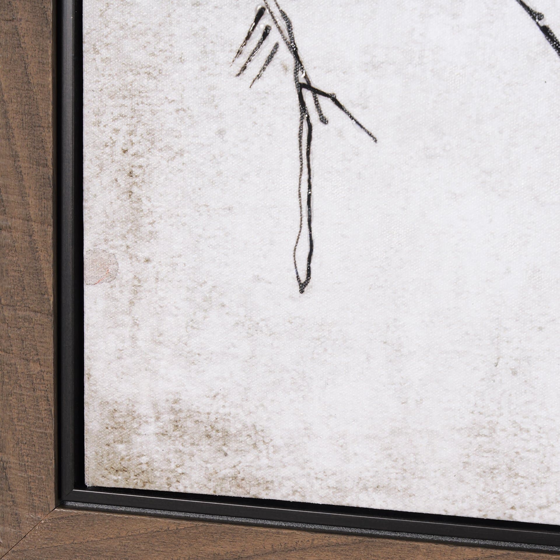 Waiting for spring II by Mercana Studio a Hand Embellished Textured Framed Canvas — product photograph