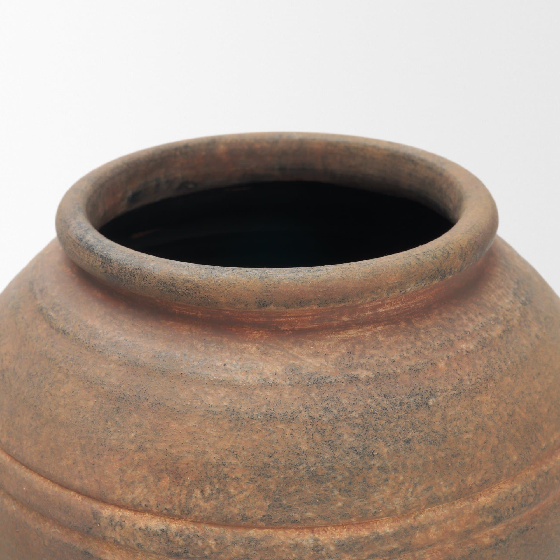 Cotto 8.7H Weathered Round Terracotta Vase — product photograph