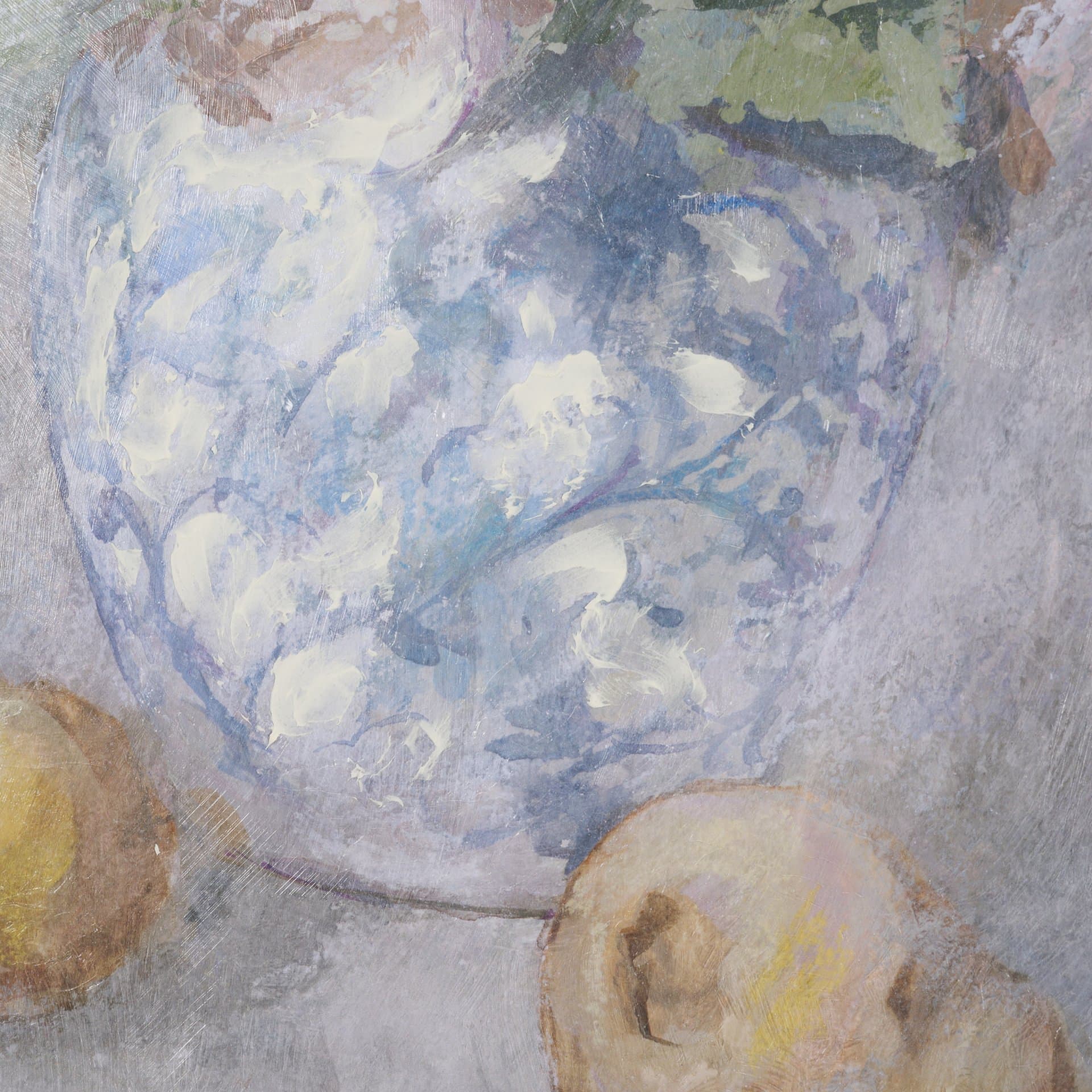 Dynasty Bloom I by Mercana Studio Hand-Embellished Textured Framed Artwork Matted under Glass — product photograph