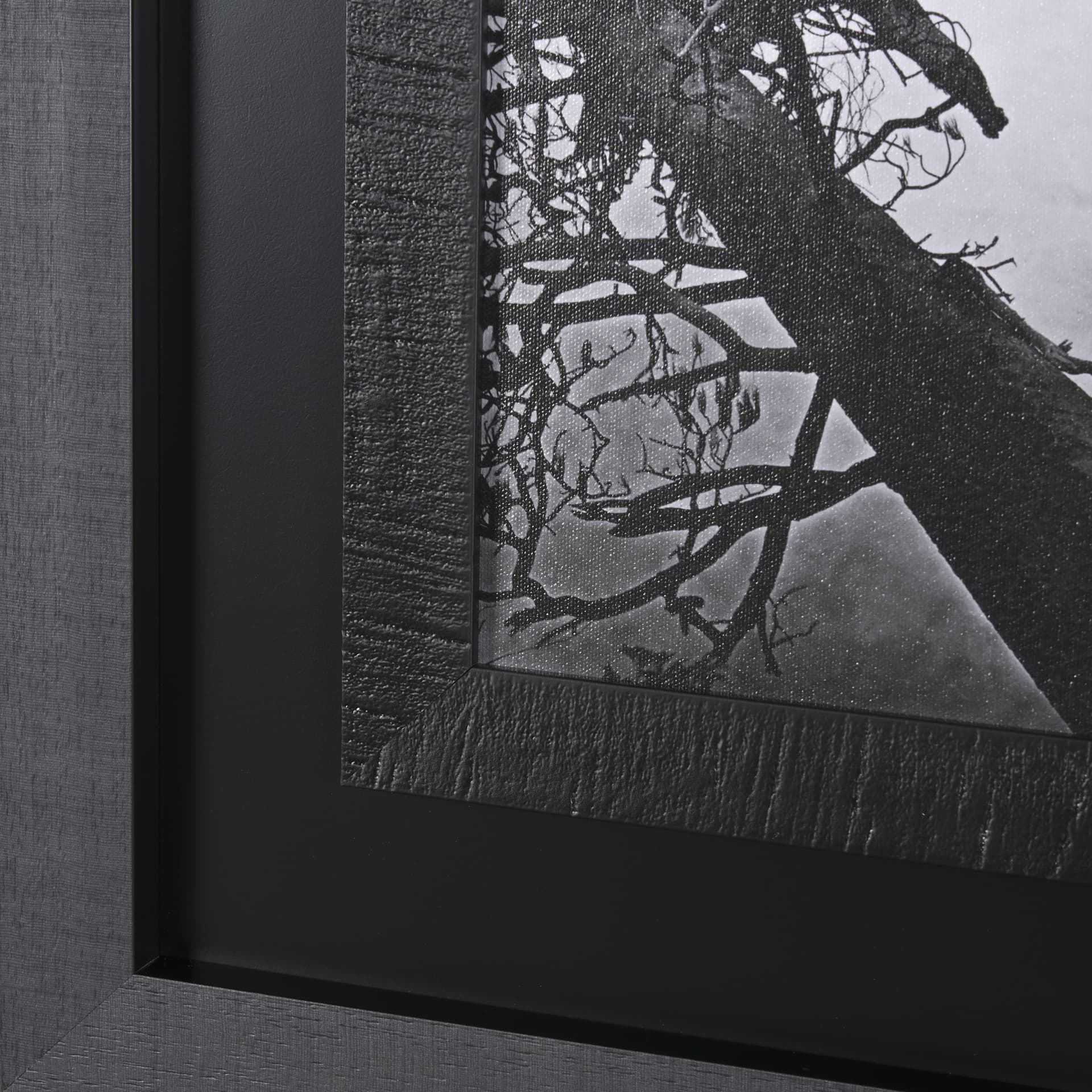 Mirror Lake by Carleton E Watkins a Hand Embellished Textured Framed Photo Art Print — product photograph