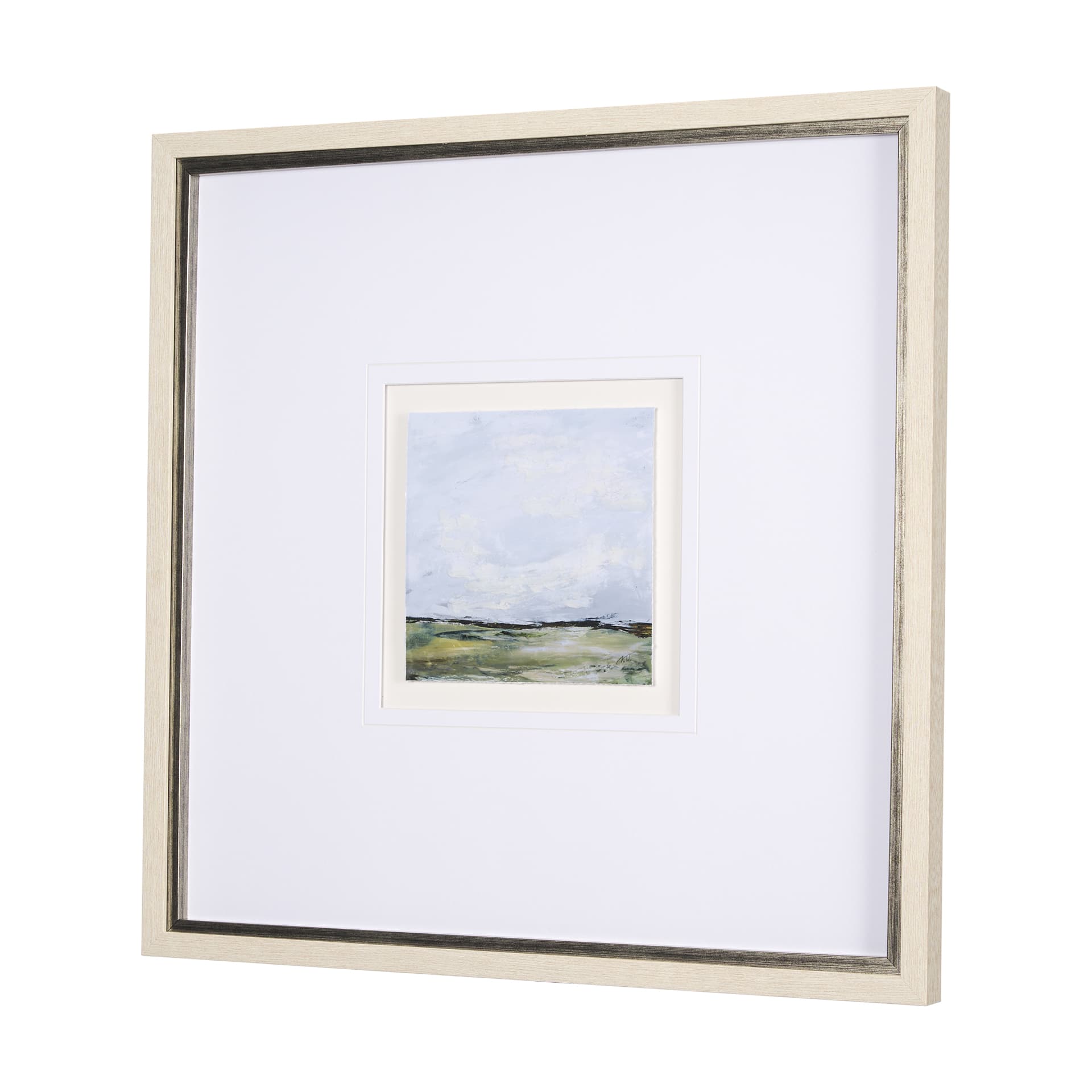 Springs Coming II by Mercana Studio a Hand Embellished Textured Framed Art Print Matted under Glass — product photograph