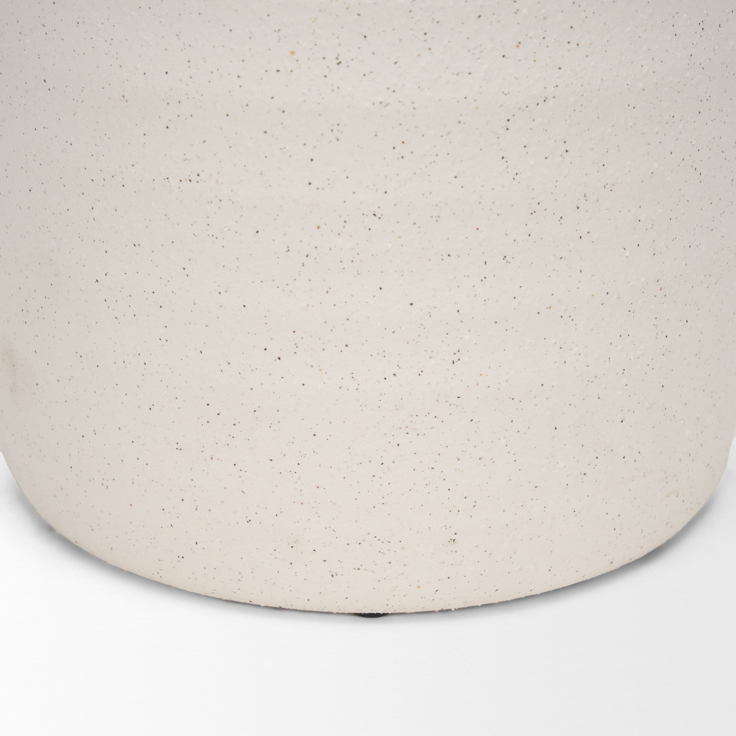 Tyrus Large Textured Matte White w/ Speckling Ceramic Vase — product photograph