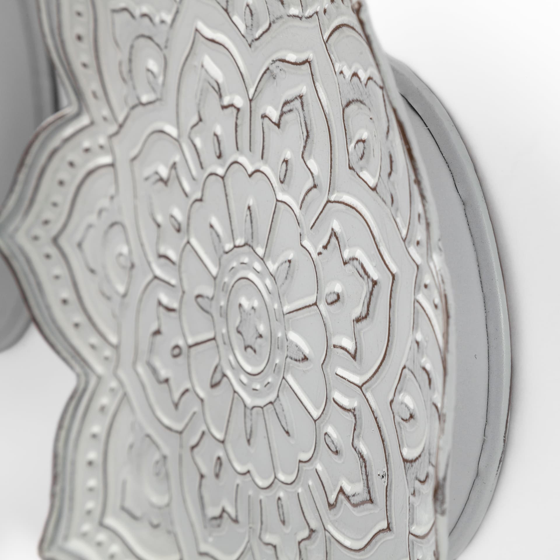 Miranda Set of 2 Stamped Metal Lotus Flower Wall Decor — product photograph