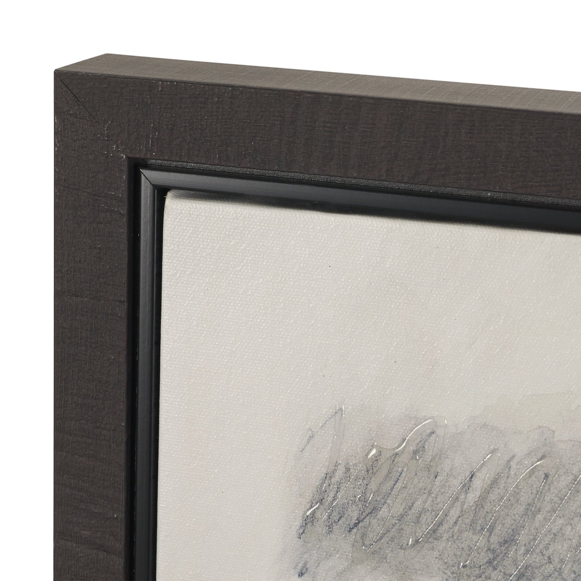 Message II by Mercana Studio Hand-Embellished Textured Framed Canvas Artwork — product photograph