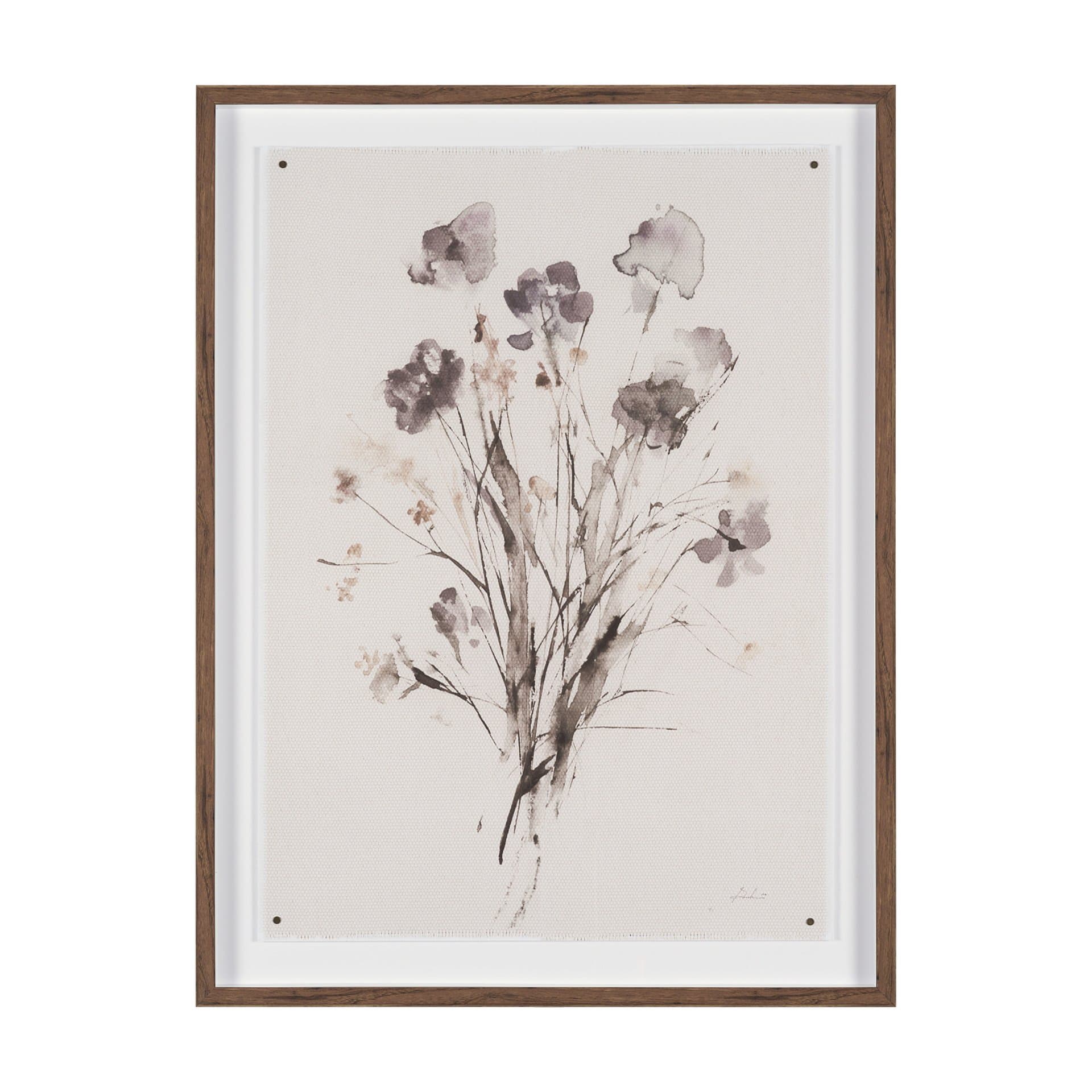 Floral Impressions I by Melody Ducharme a Hand Embellished Framed Print under Glass — product photograph
