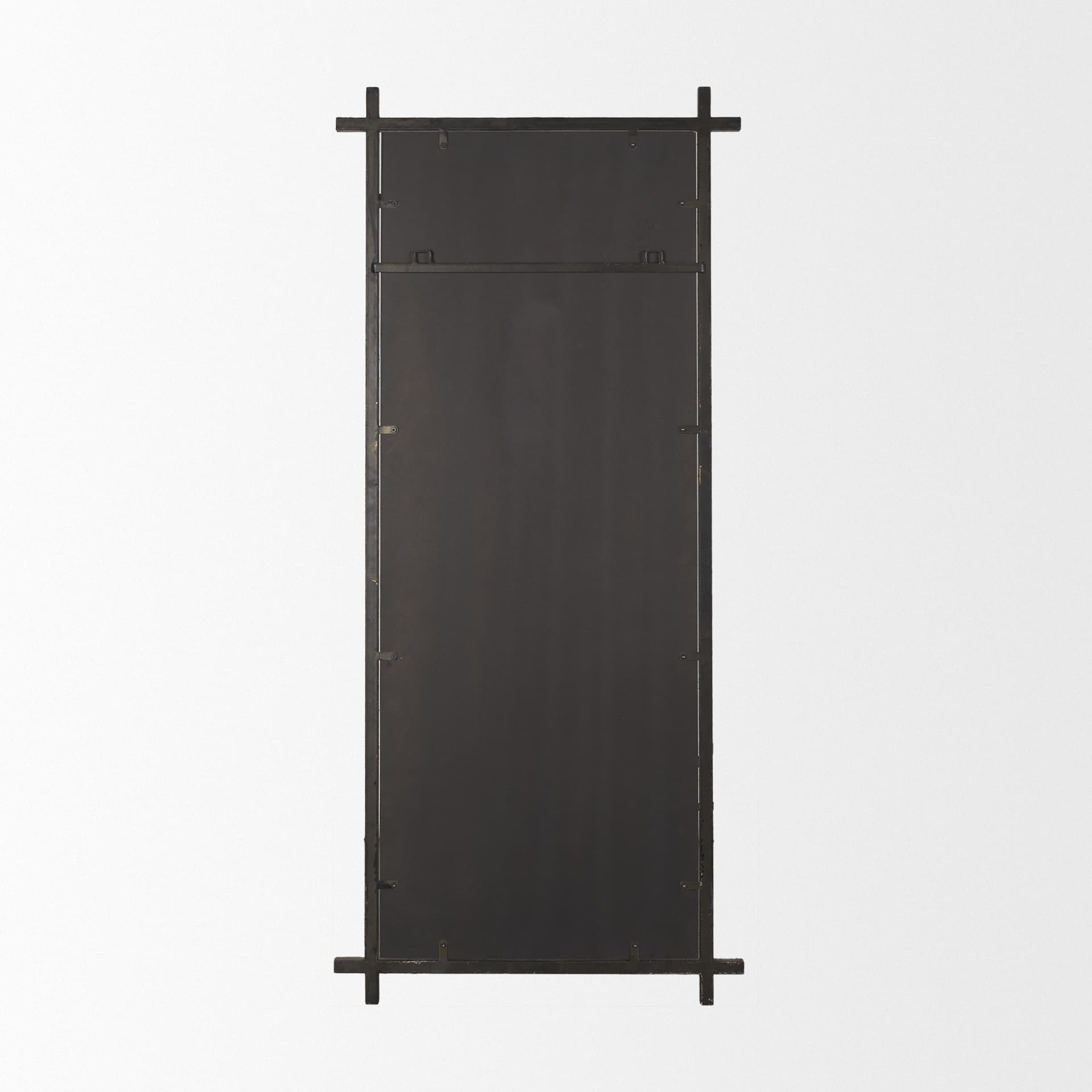 Tori Textured Gold Metal Cross Frame Wall Mirror — product photograph