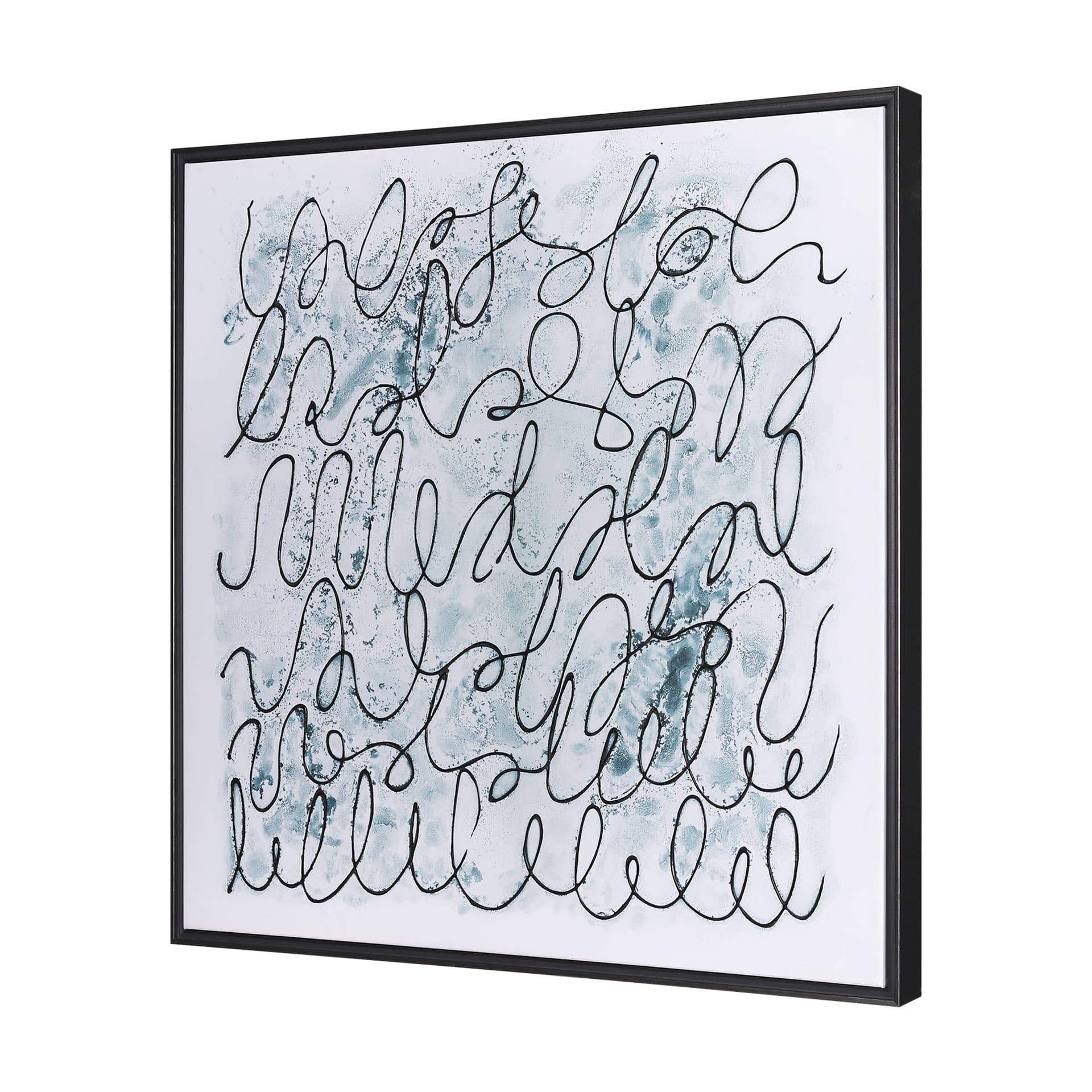 Story Telling by Mercana Studio a Hand Embellished Textured Framed Canvas — product photograph