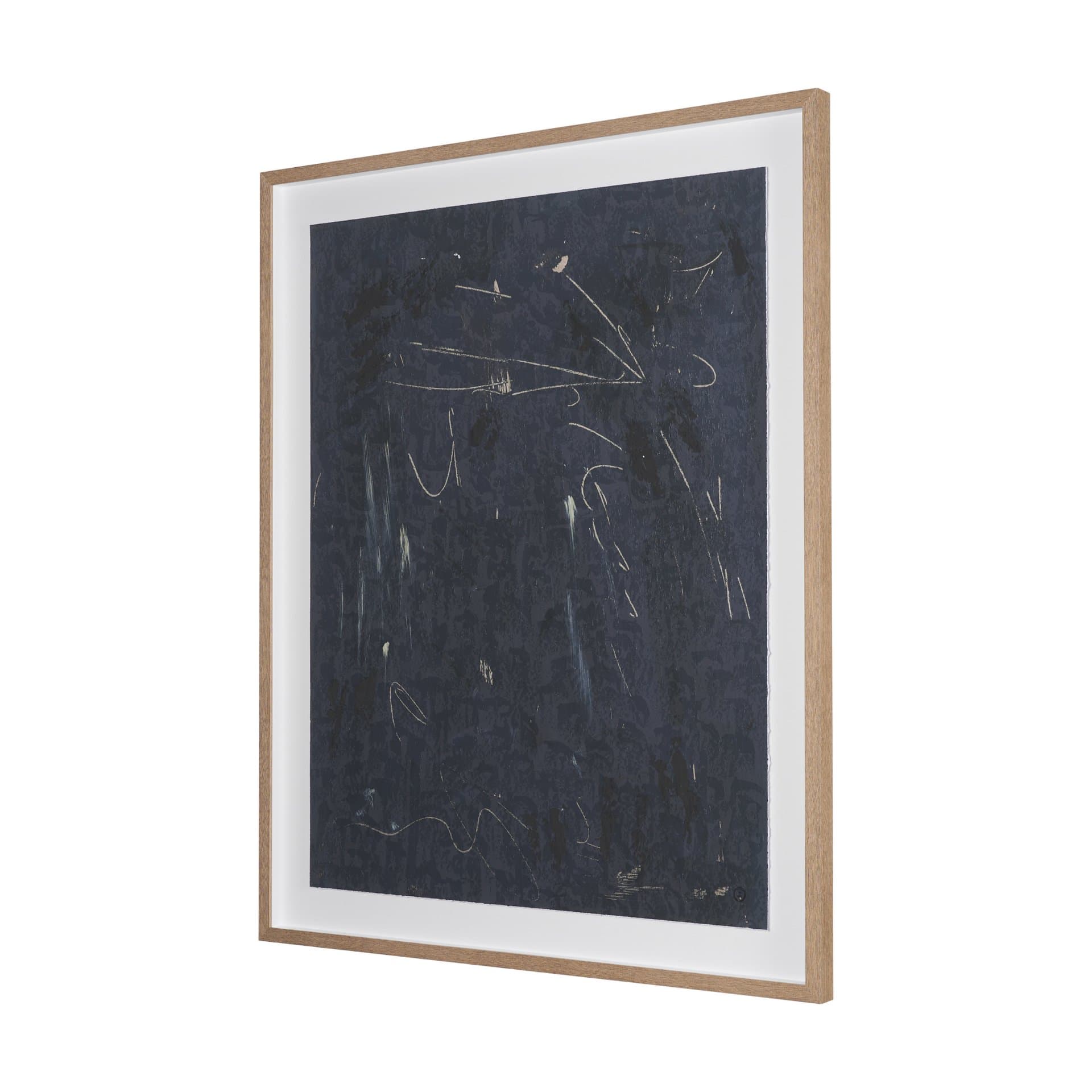 Mental Crossfire III by Mercana Studio Hand-Embellished Textured Framed Artwork Matted under Glass — product photograph