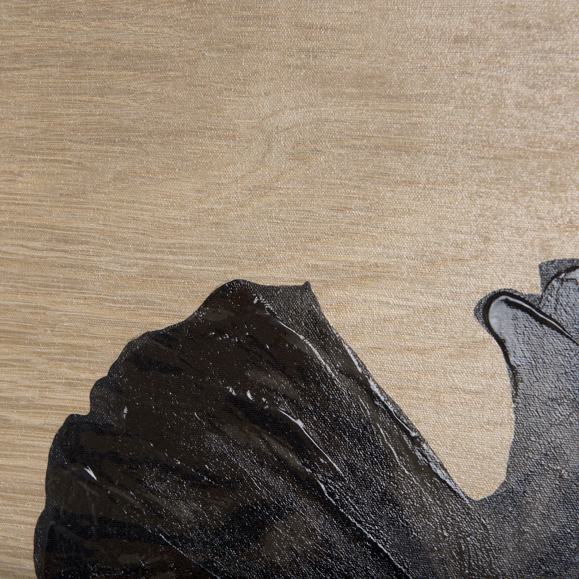 Tropical Leaf III by Mercana Studio a Hand Embellished Textured Canvas — product photograph