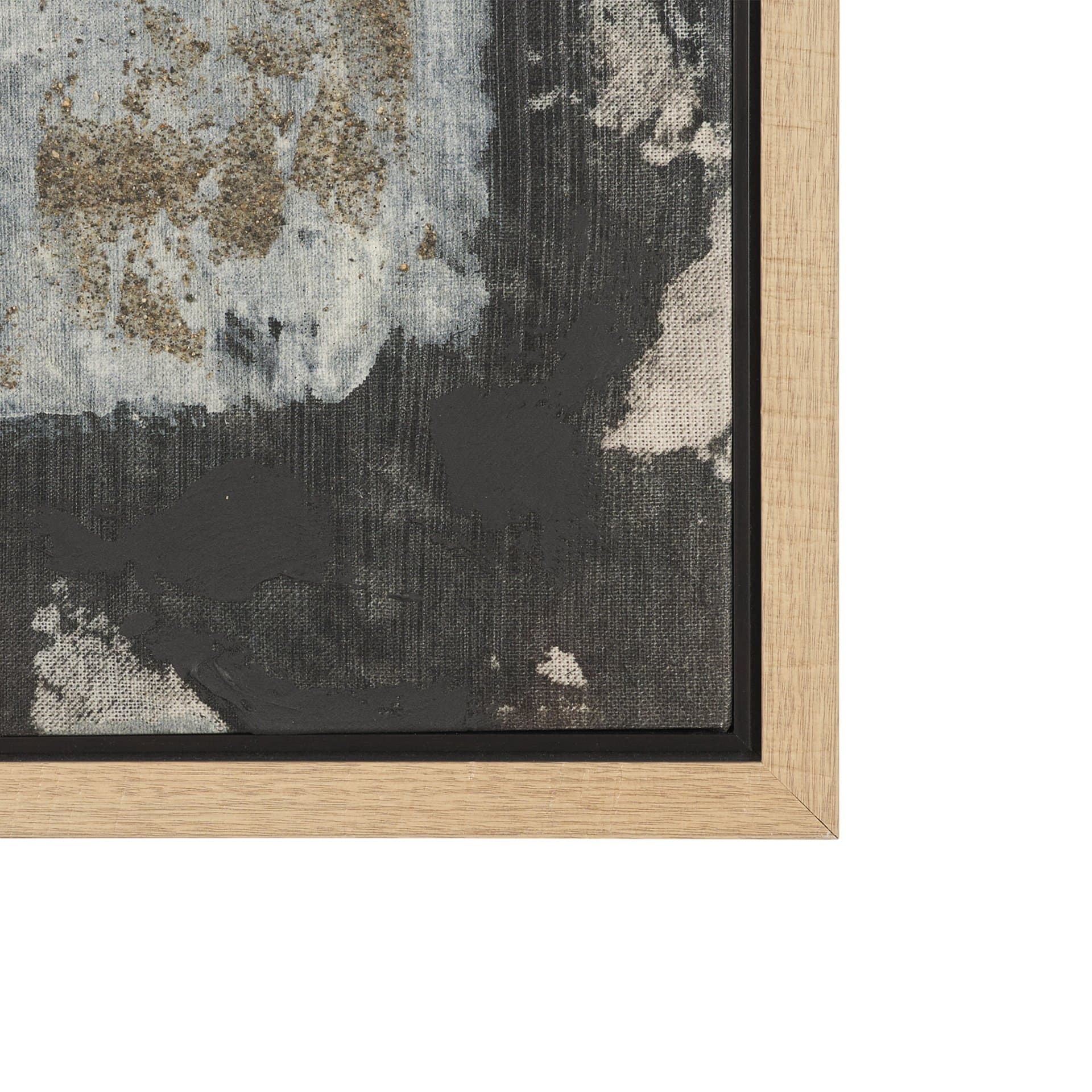 Textural Echo - Erosion by Kristine Hegre Hand-Embellished Textured Framed Canvas Artwork — product photograph