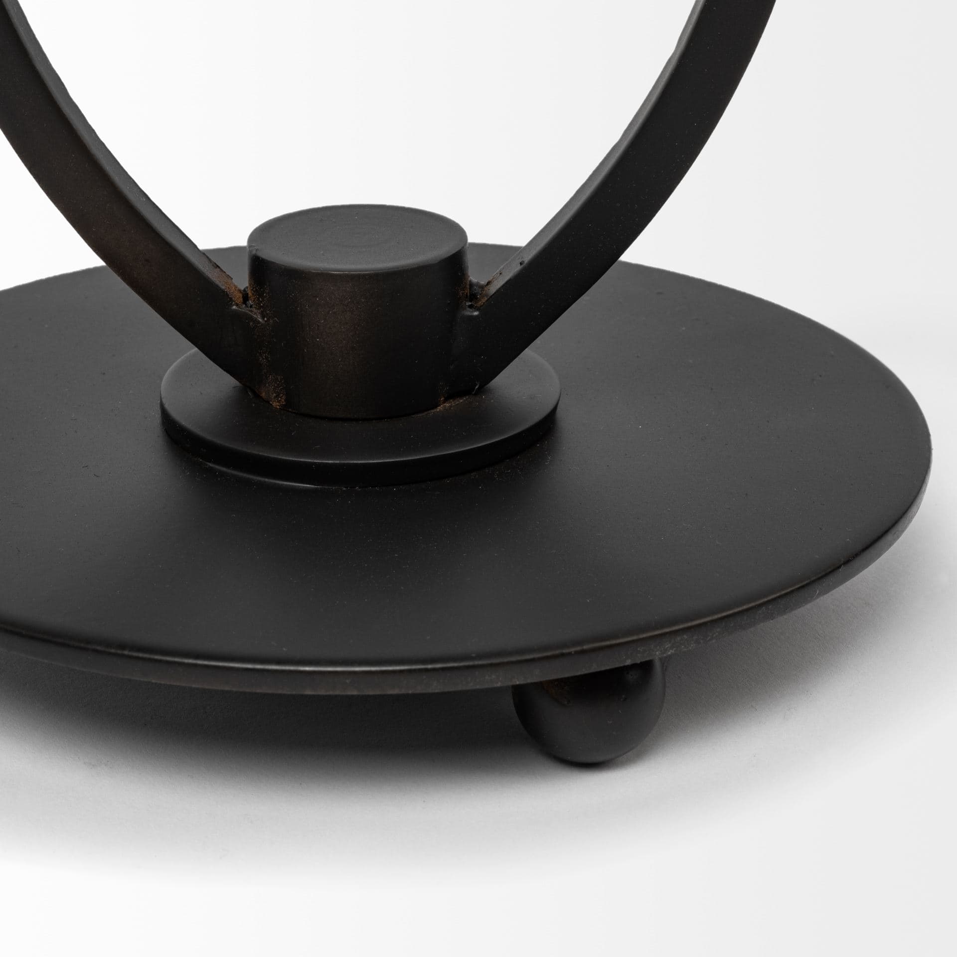 Salah I Small Black Iron Table Candle Holder — product photograph