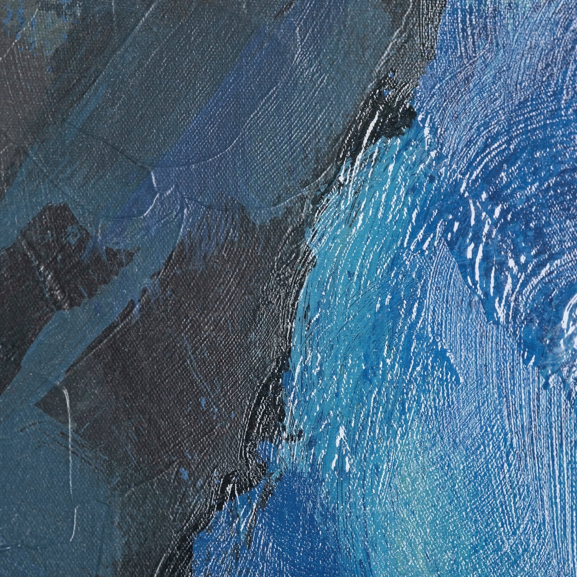 Aerial View II by Silvia Krause a Hand Embellished Textured Canvas — product photograph