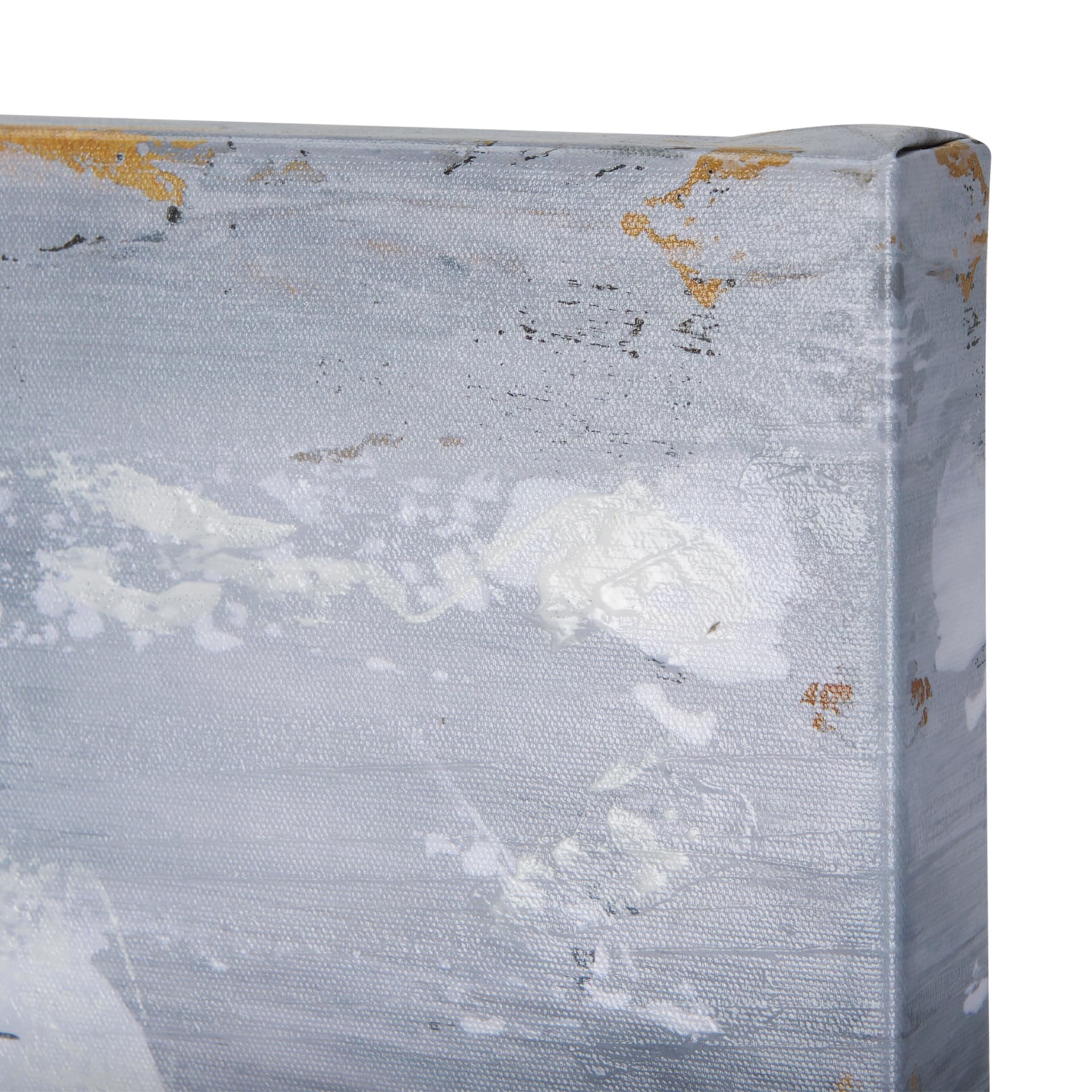 Silver and gold inspiration II by Mercana Studio a Hand Embellished Textured Canvas — product photograph