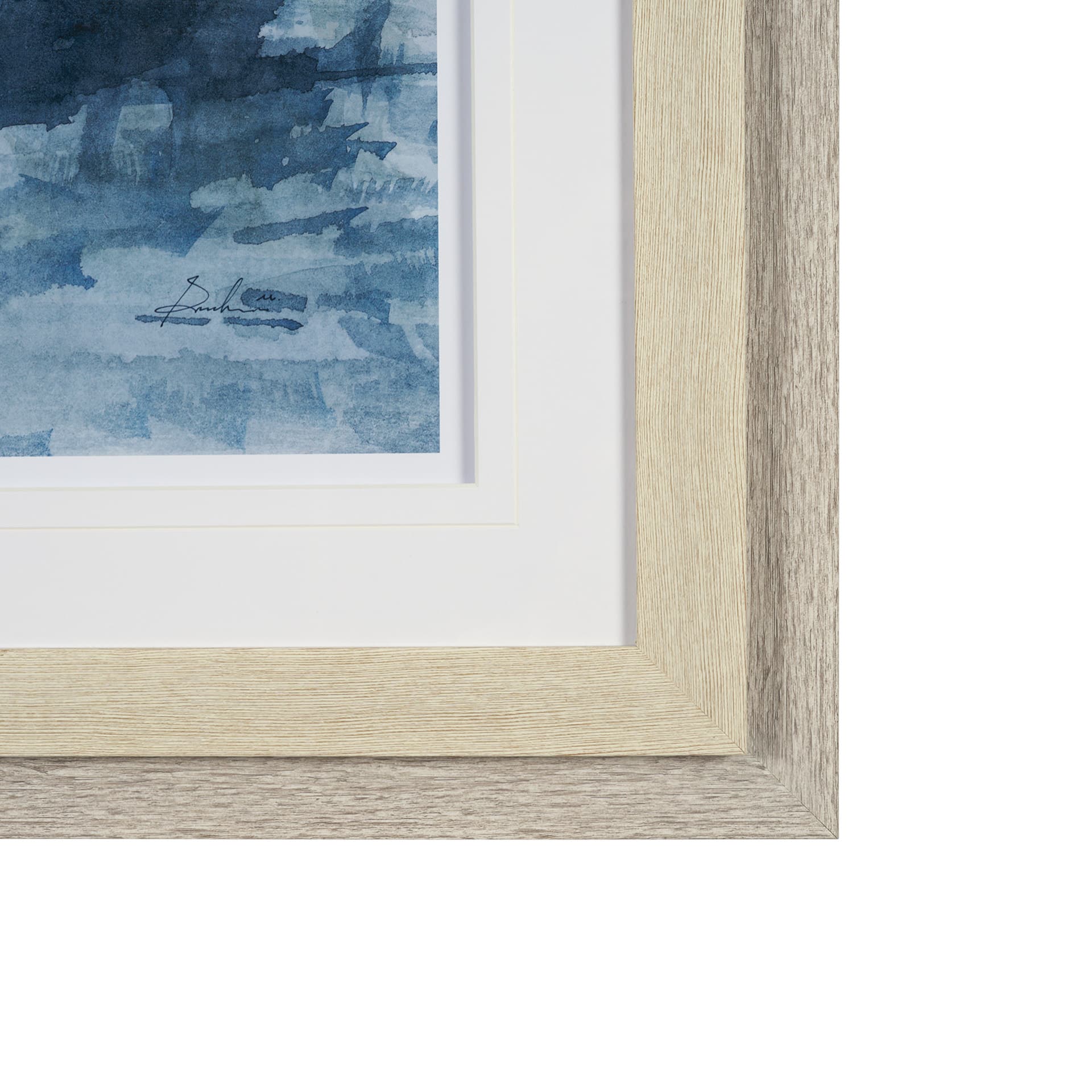 Forest Dew I by Mercana Studio a Hand Embellished Textured Framed Art Print Matted under Glass — product photograph