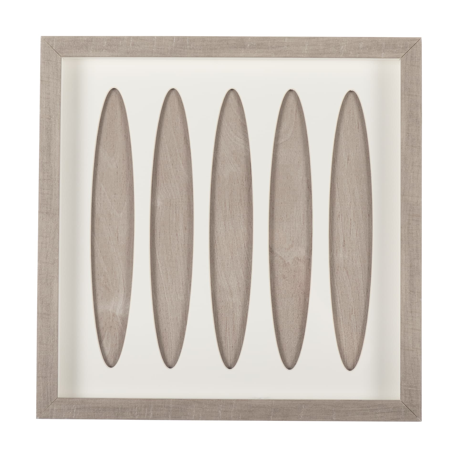 Wood Grain Silhouette IV by Studio M a Framed Art Print Matted under Glass — product photograph