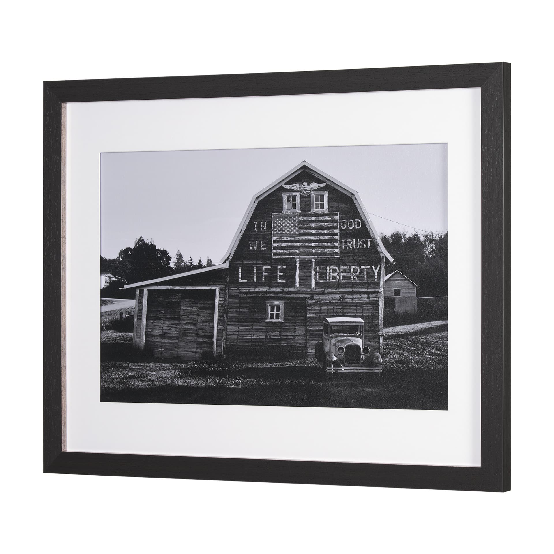 In God We Trust by David Reams a Hand Embellished Framed Photo Art Print Matted under Glass — product photograph