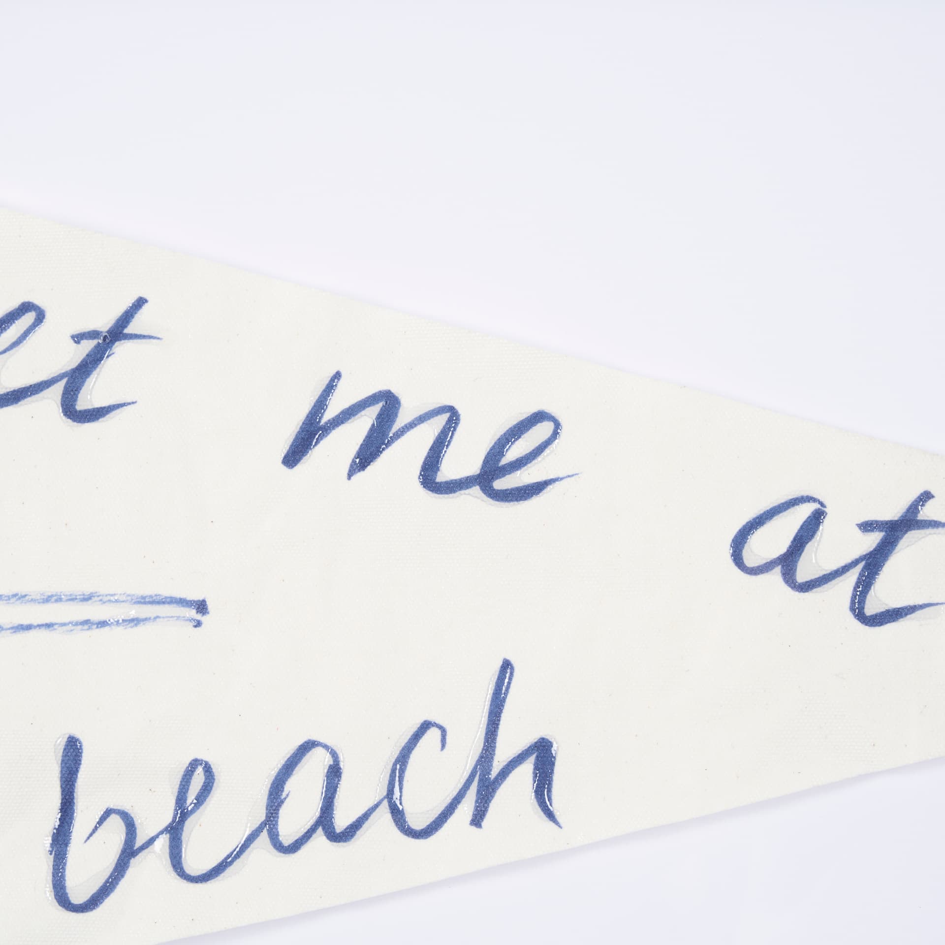 Meet Me at The Beach by Mercana Studio Hand Embellished Textured Framed Art Print Matted under Glass — product photograph