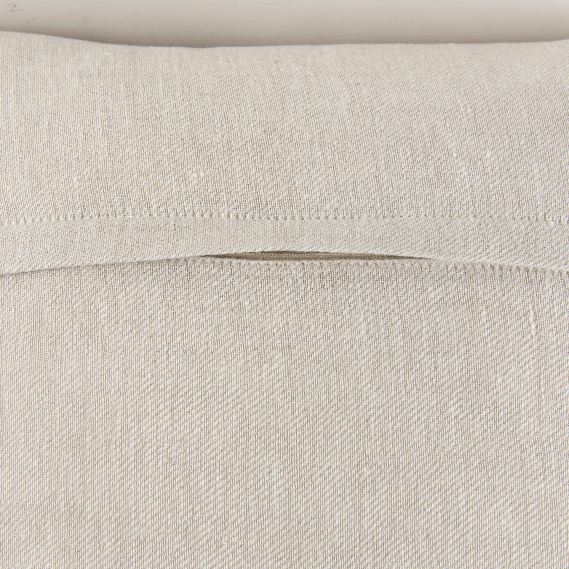 Mae 20x20 Beige Fabric Pillow Cover — product photograph