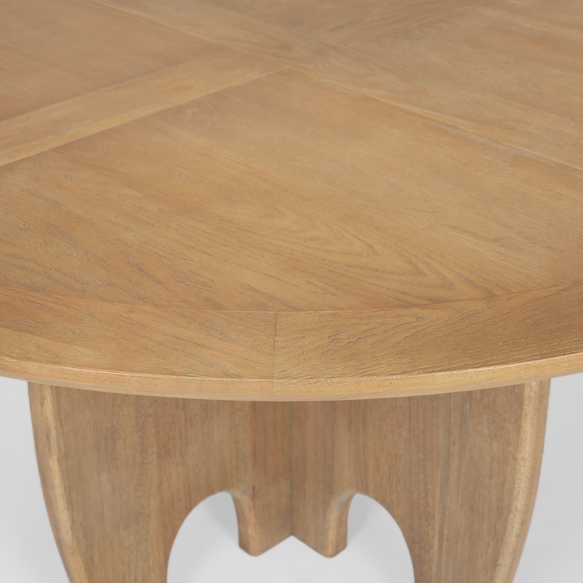 Sonomi 59" Round Dining Table | Med Brown Wood | Seats 6 — product photograph