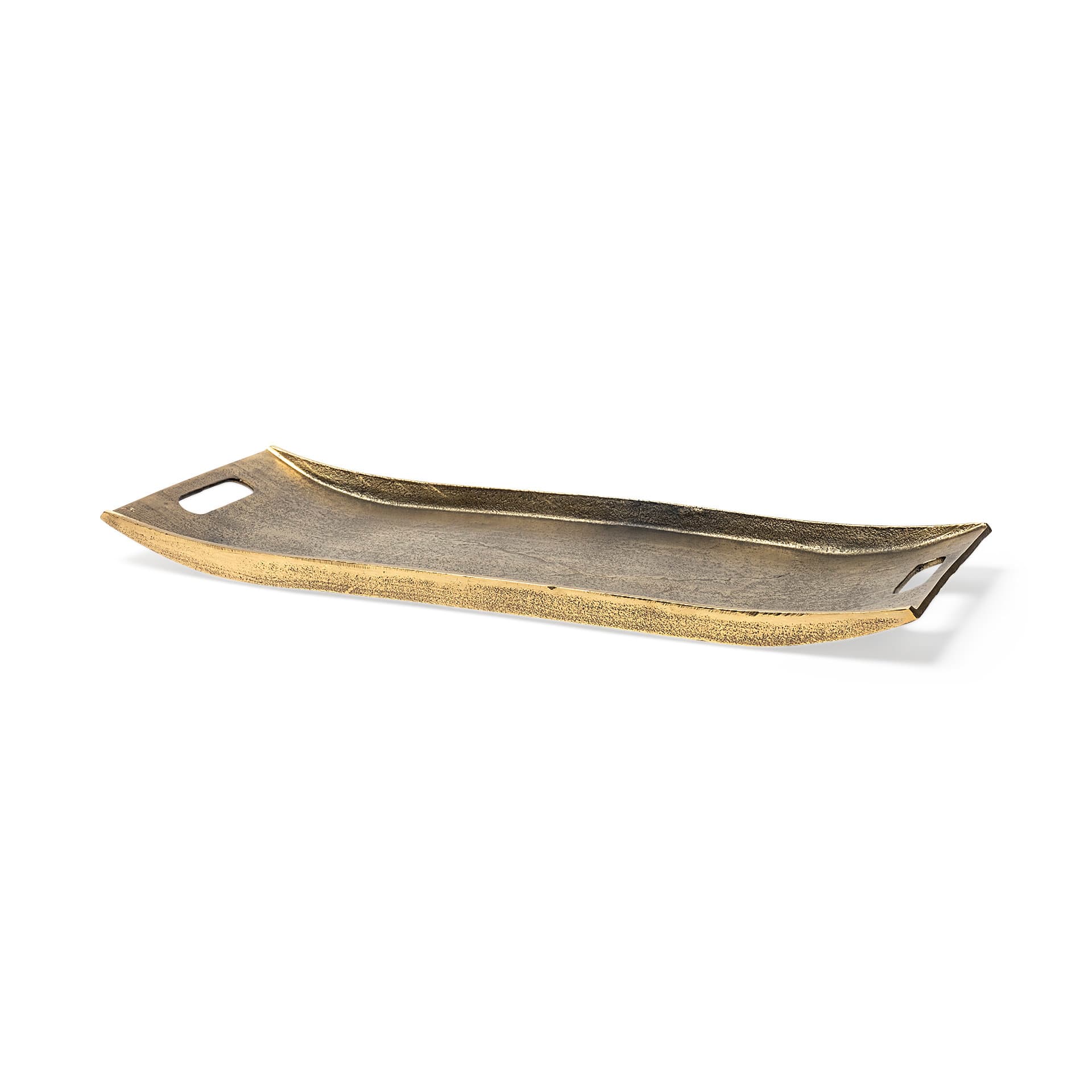 Drey 24L x 10W Gold Rectangular Tray — product photograph