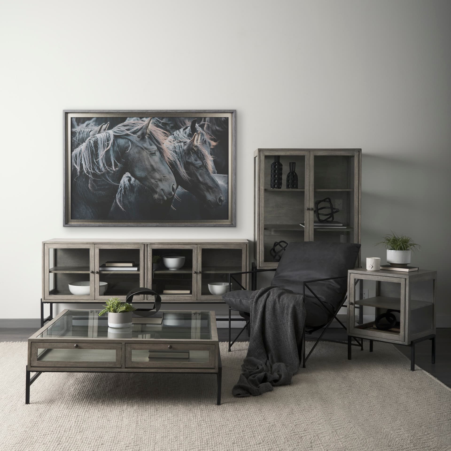 Majestic Admiration by Mercana Studio a Framed Photo Art Print Matted under Glass — in a styled room