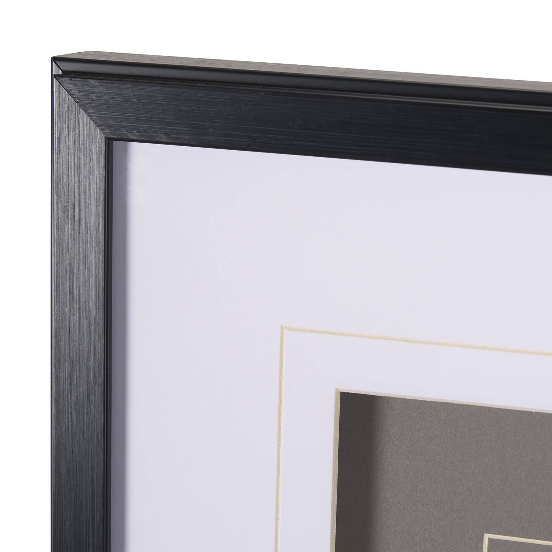 Soft Blue Botanoicals IV by Mercana Studio Hand Embellished Framed Art Print Matted under Glass — product photograph
