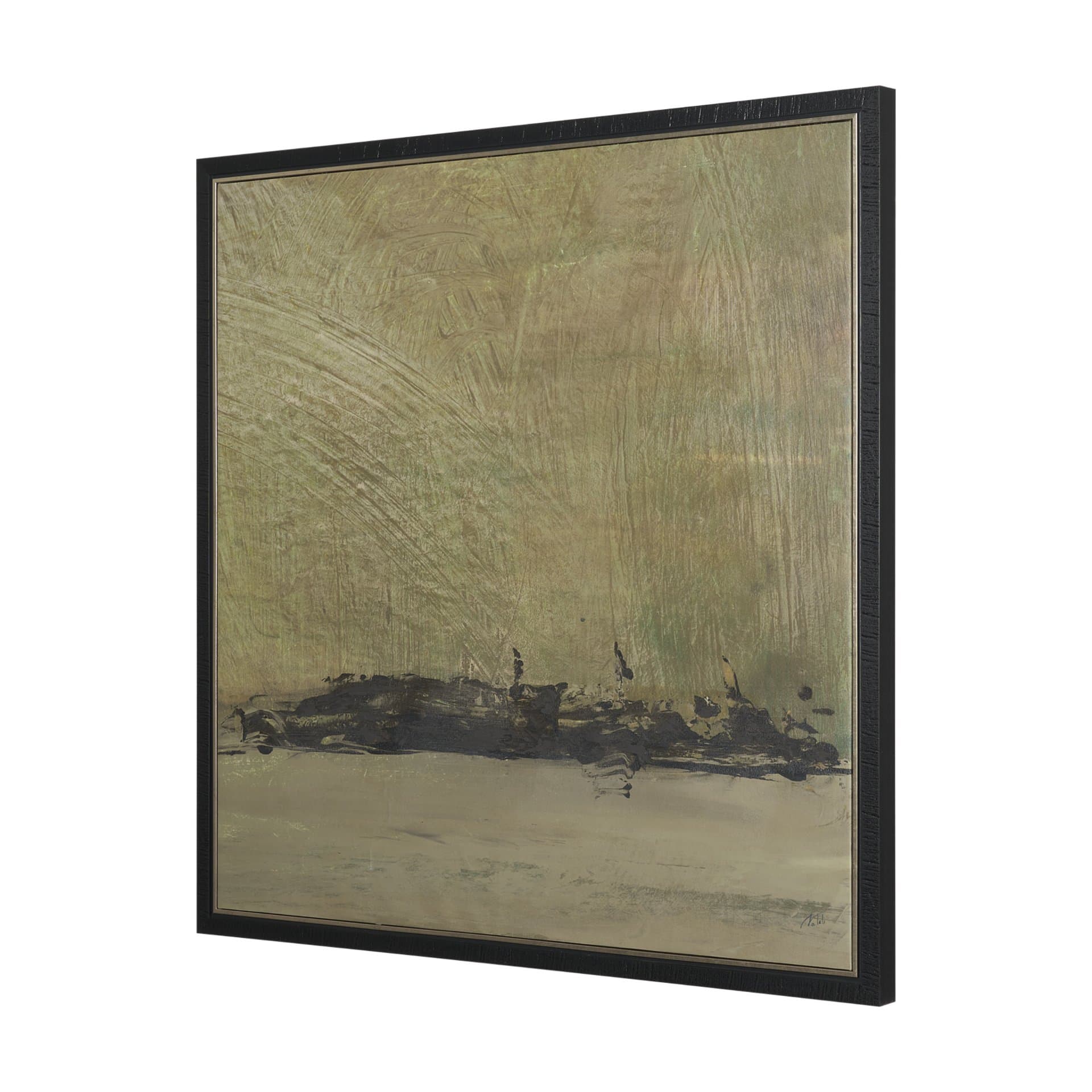 Quiet Presence II by Mercana Studio Hand-Embellished Textured Framed Canvas Artwork — product photograph