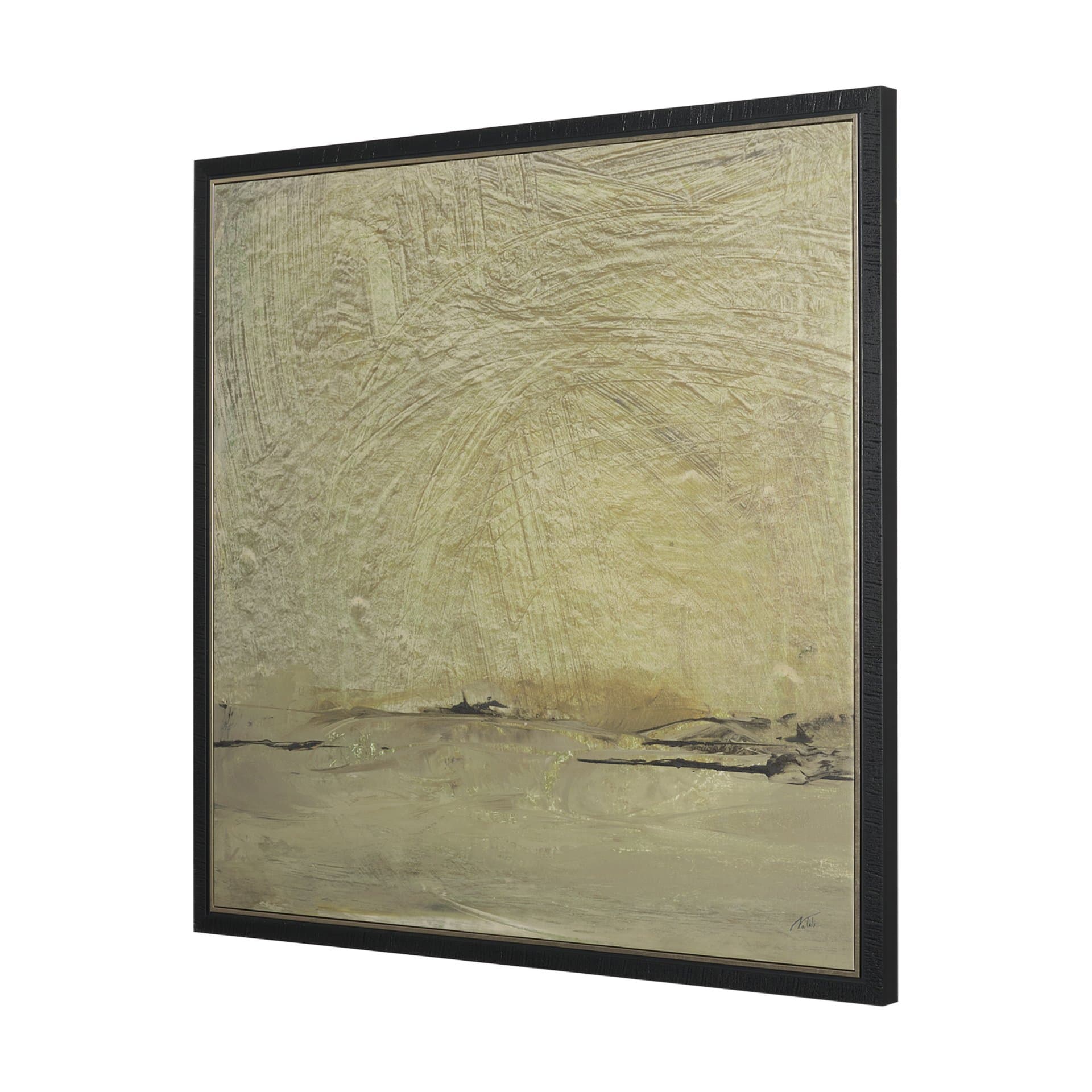 Quiet Presence I by Mercana Studio Hand-Embellished Textured Framed Canvas Artwork — product photograph