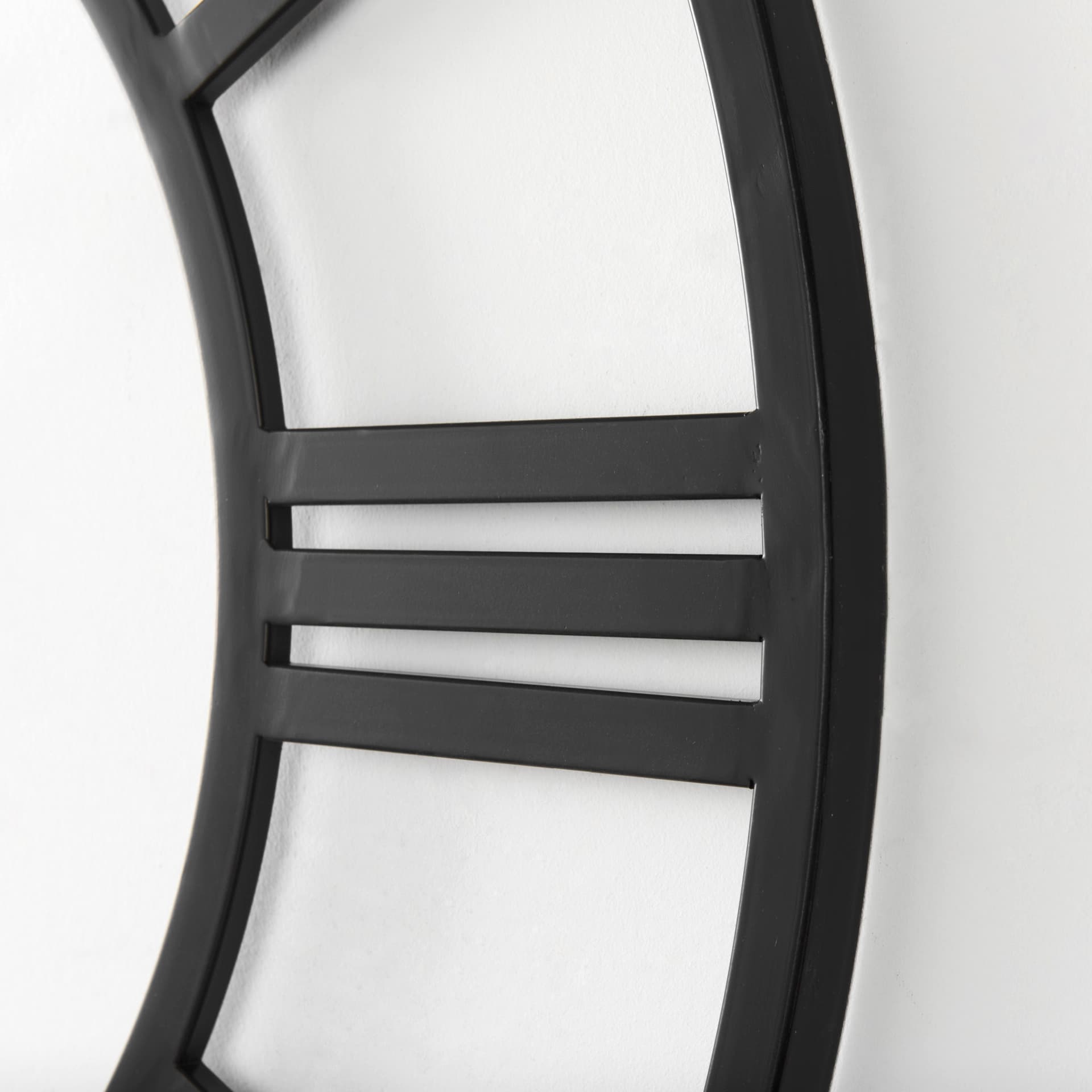 Stoke 42" Round Black Iron Wall Clock — product photograph