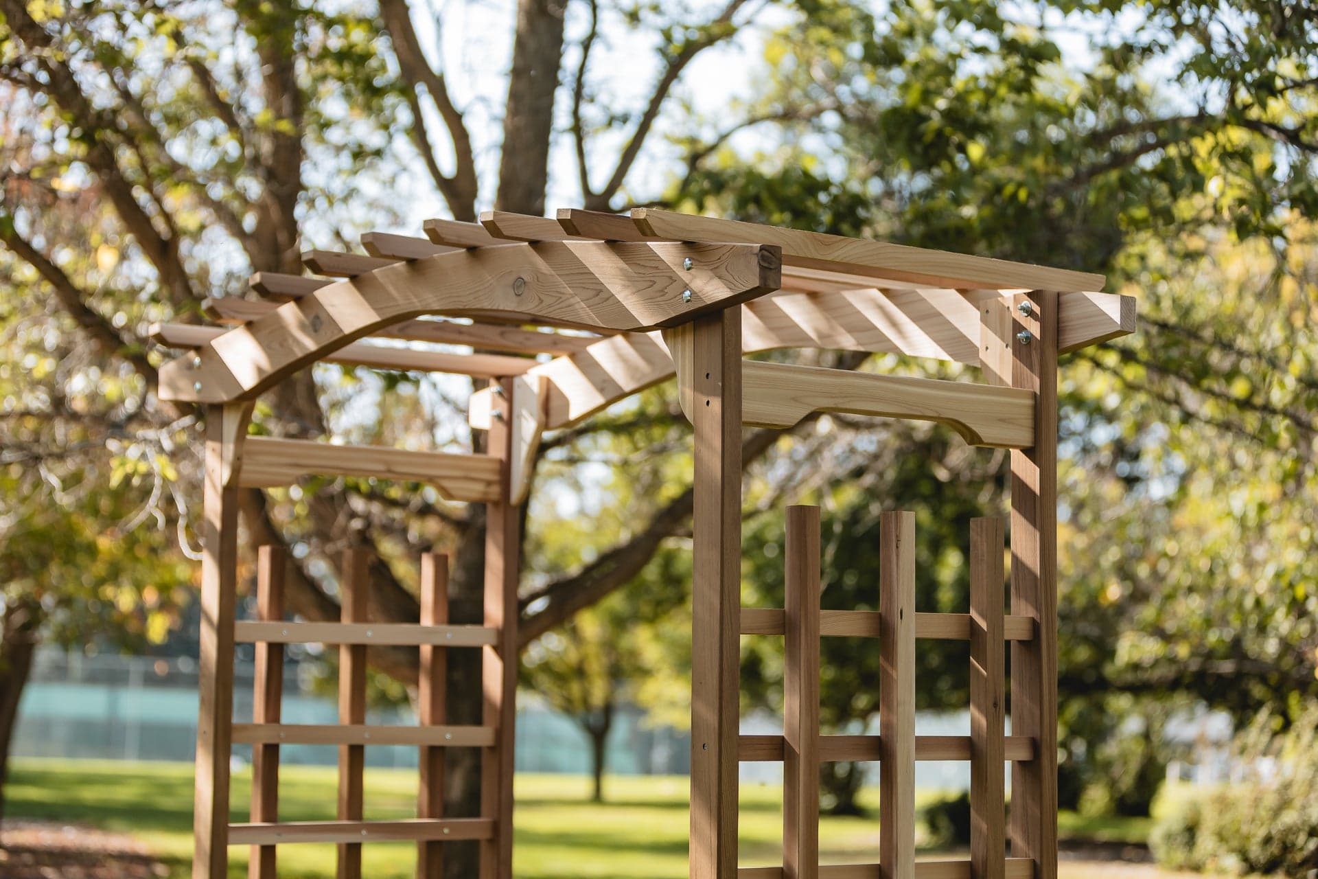 6-Ft Cedar Garden Arbor — product photograph