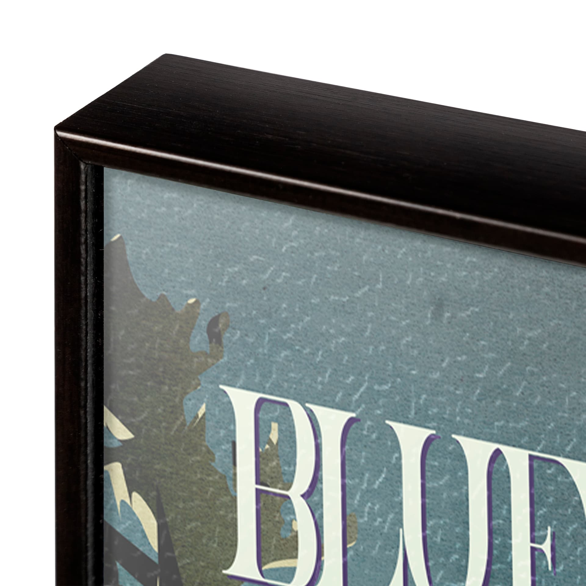 Blue Mountain by Mercana Studio a Hand Embellished Textured Framed Art Print — product photograph
