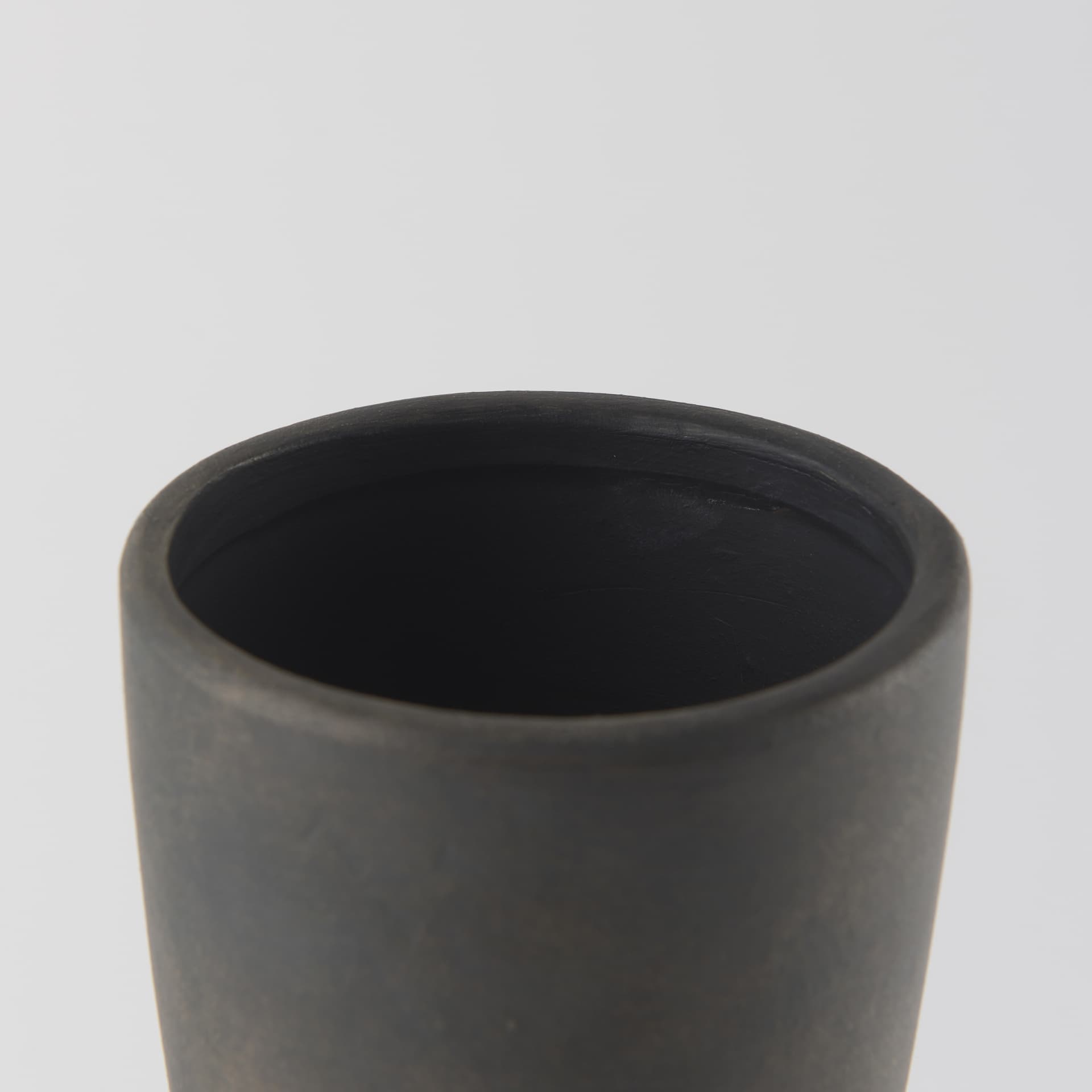 Kaz 8.3L x 3.9W x 16.7H Earthy Brown Ceramic Vase — product photograph