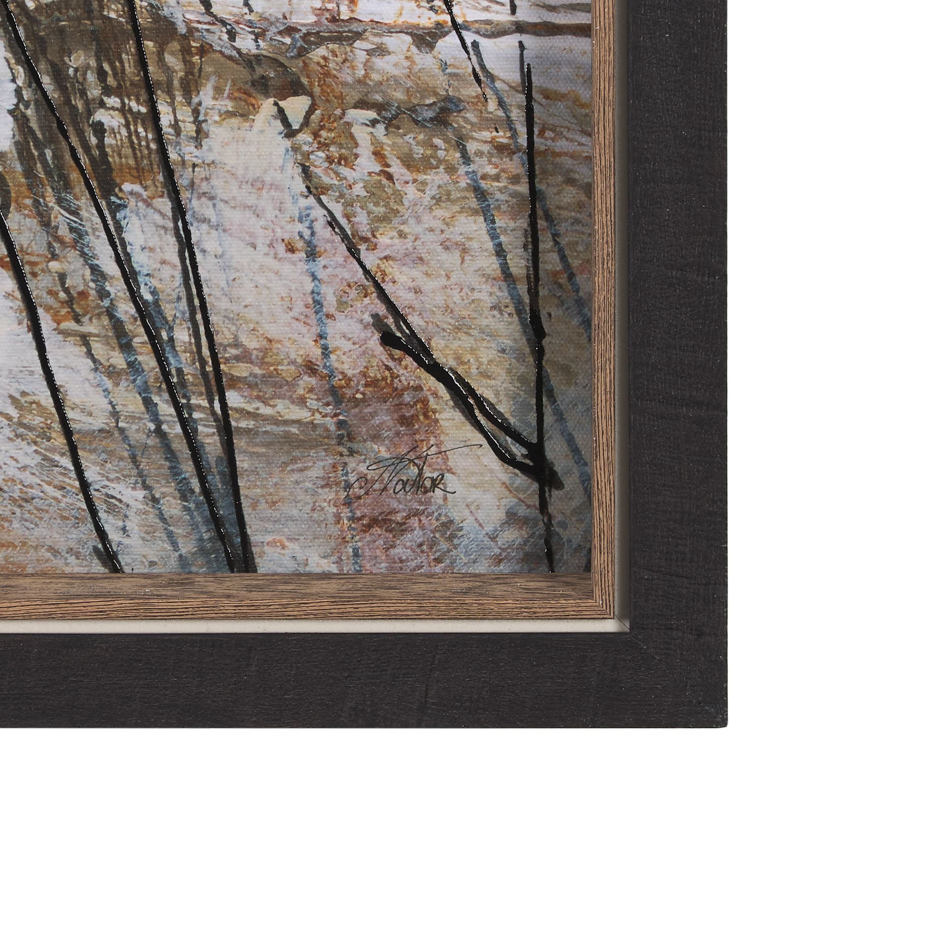 Forest View V by Mercana Studio a Hand Embellished Textured Framed Art Print — product photograph