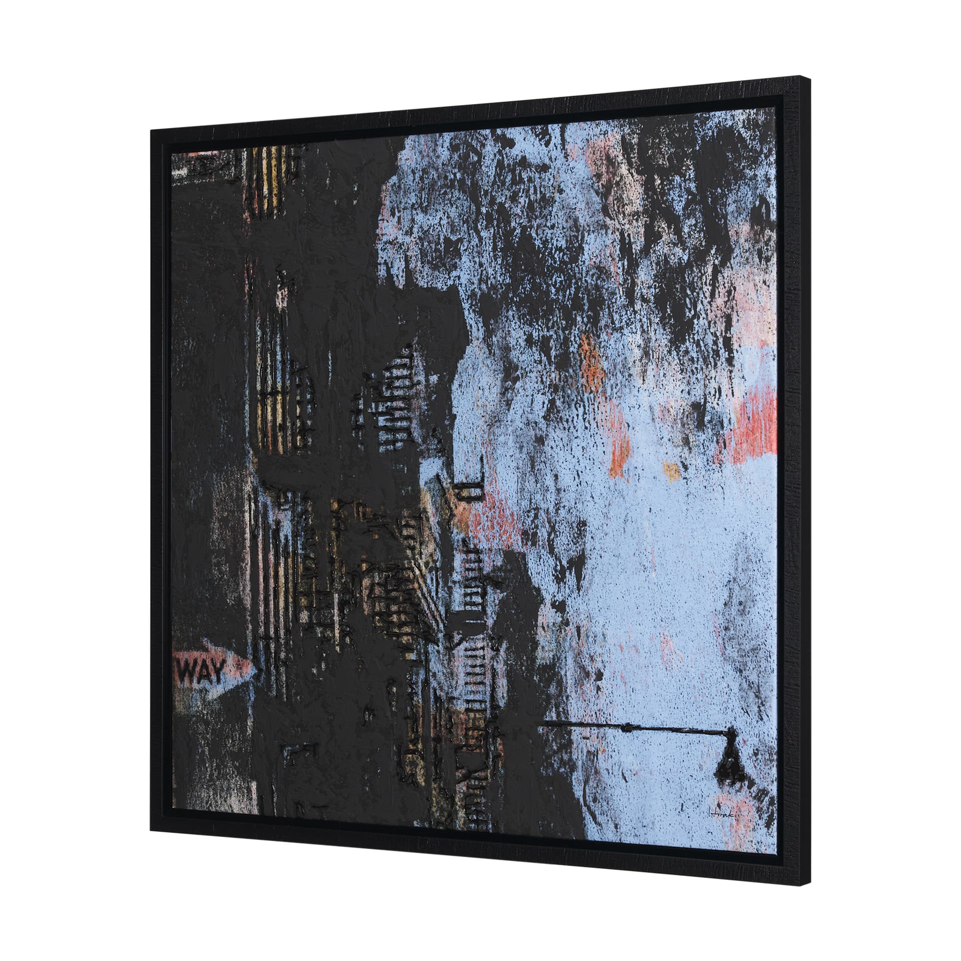 City Vibe IV by Mercana Studio a Hand Embellished Textured Framed Canvas — product photograph