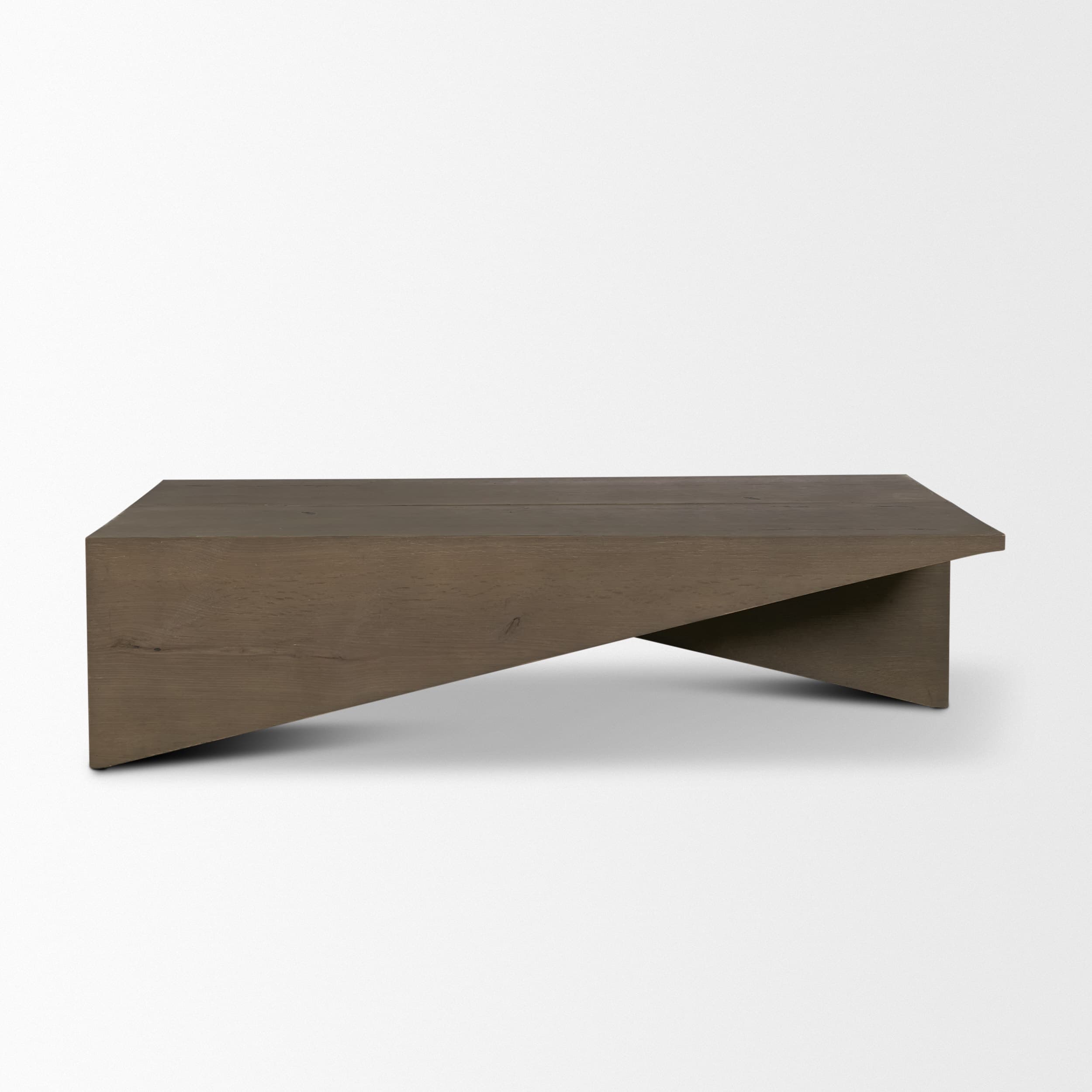 West Mid-Brown Oak Wood Rectangular Coffee Table — product photograph