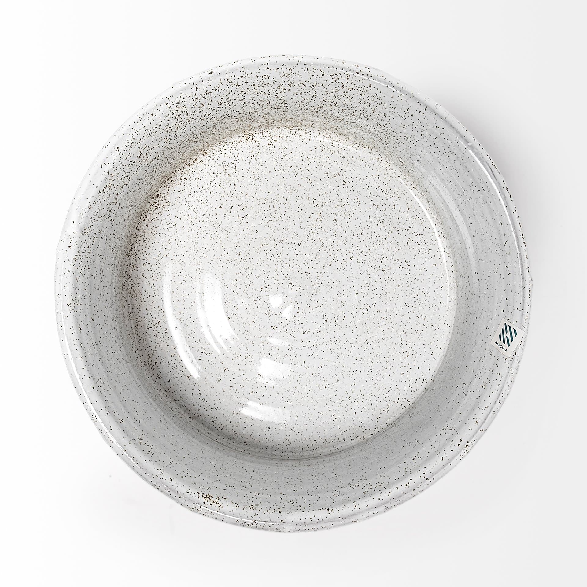 Silone (Small) 9L x 9W White Ceramic Bowl — product photograph
