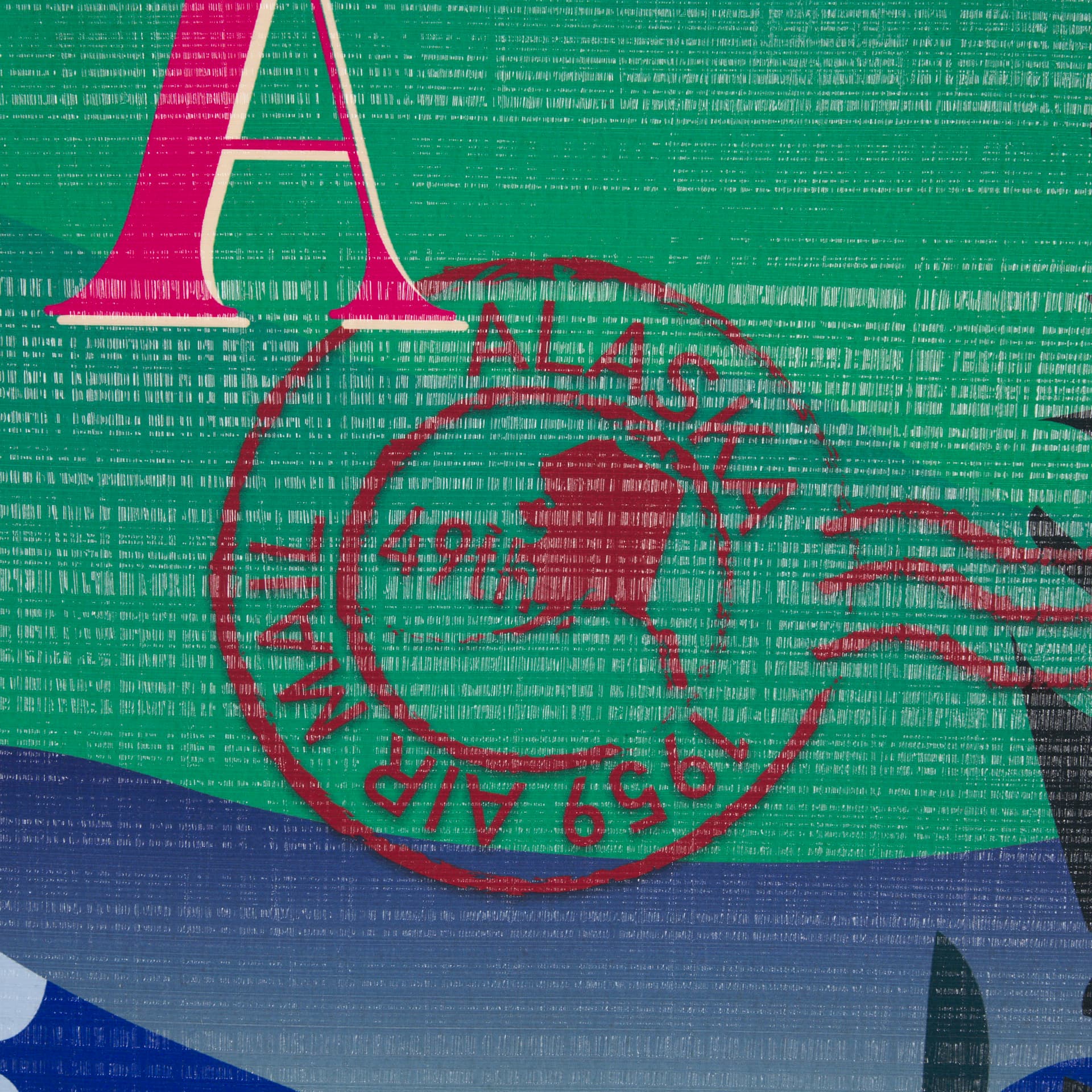 Alaska Go USA (L) by Mercana Studio a Hand Embellished Decograph Framed Art Print — product photograph