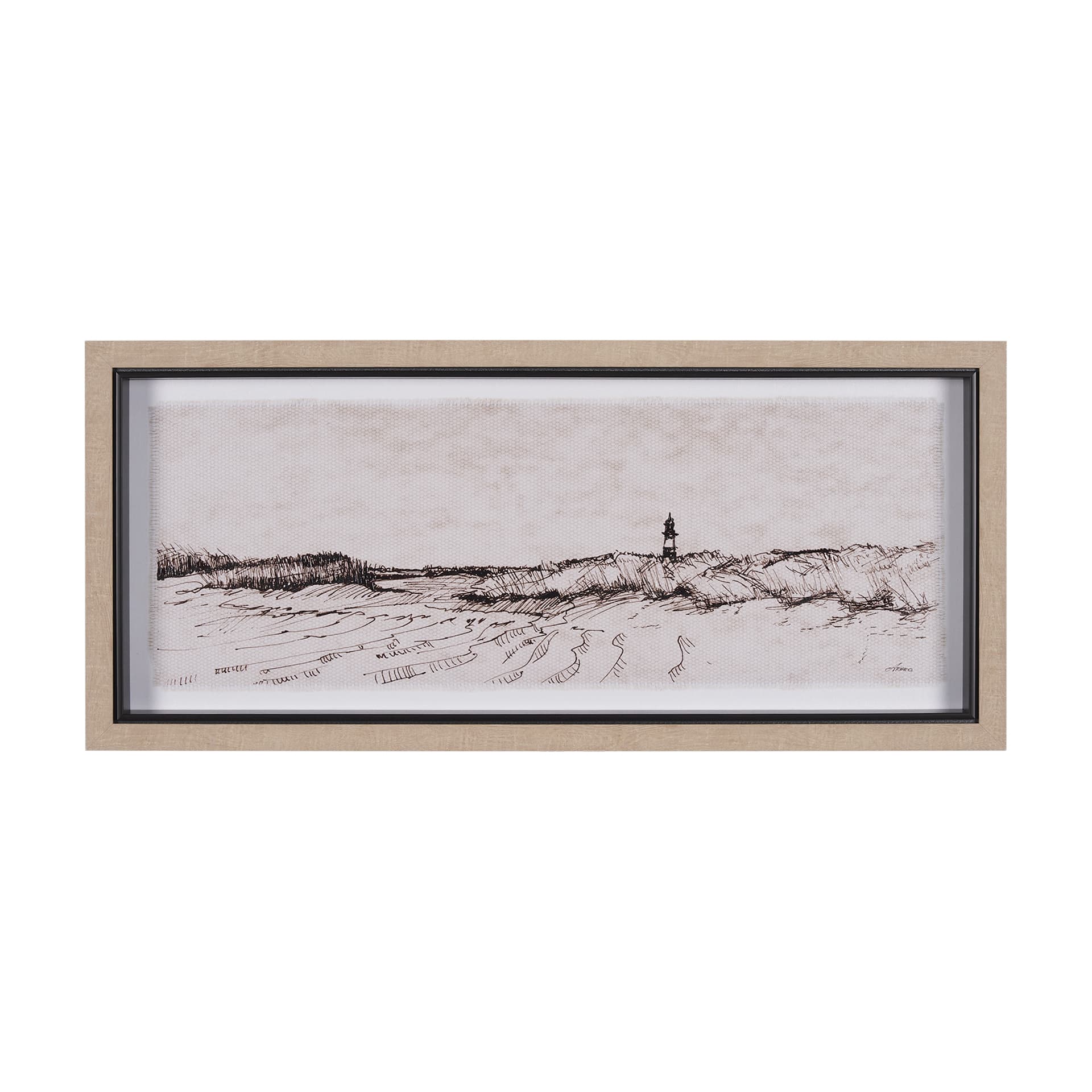 On the Shore II by Mercana Studio a Hand Embellished Textured Framed Art Print — product photograph
