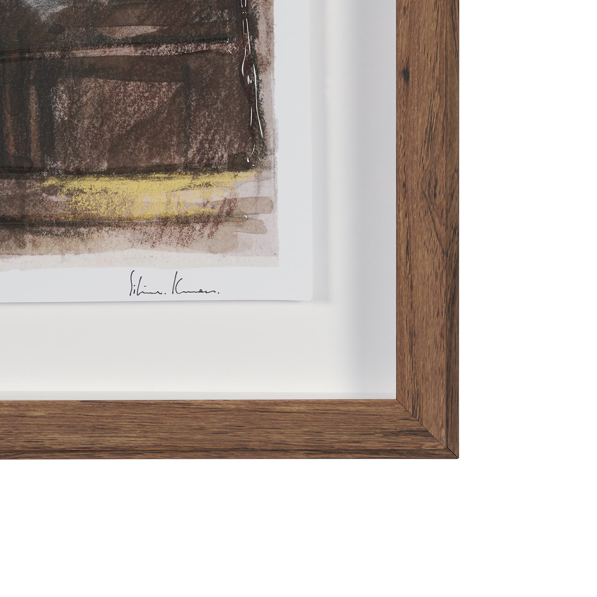 At The Cabin IV by Mercana Studio Hand Embelished Framed Artwork Matted under Glass — product photograph