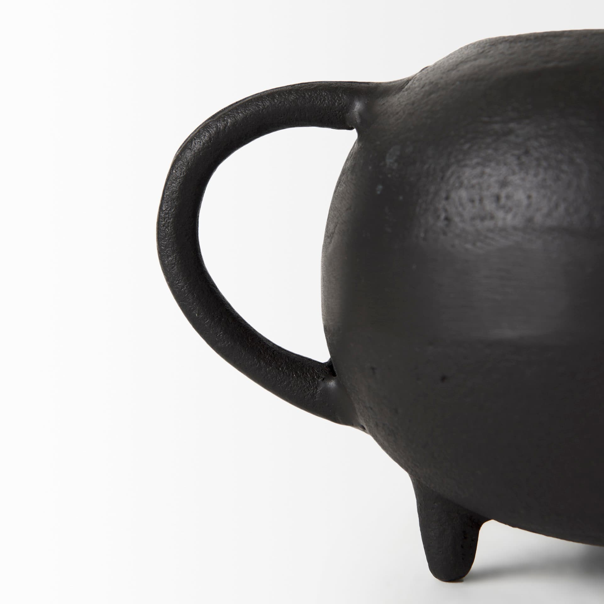 Cyrus Black Spherical Vase Decorative Object — product photograph