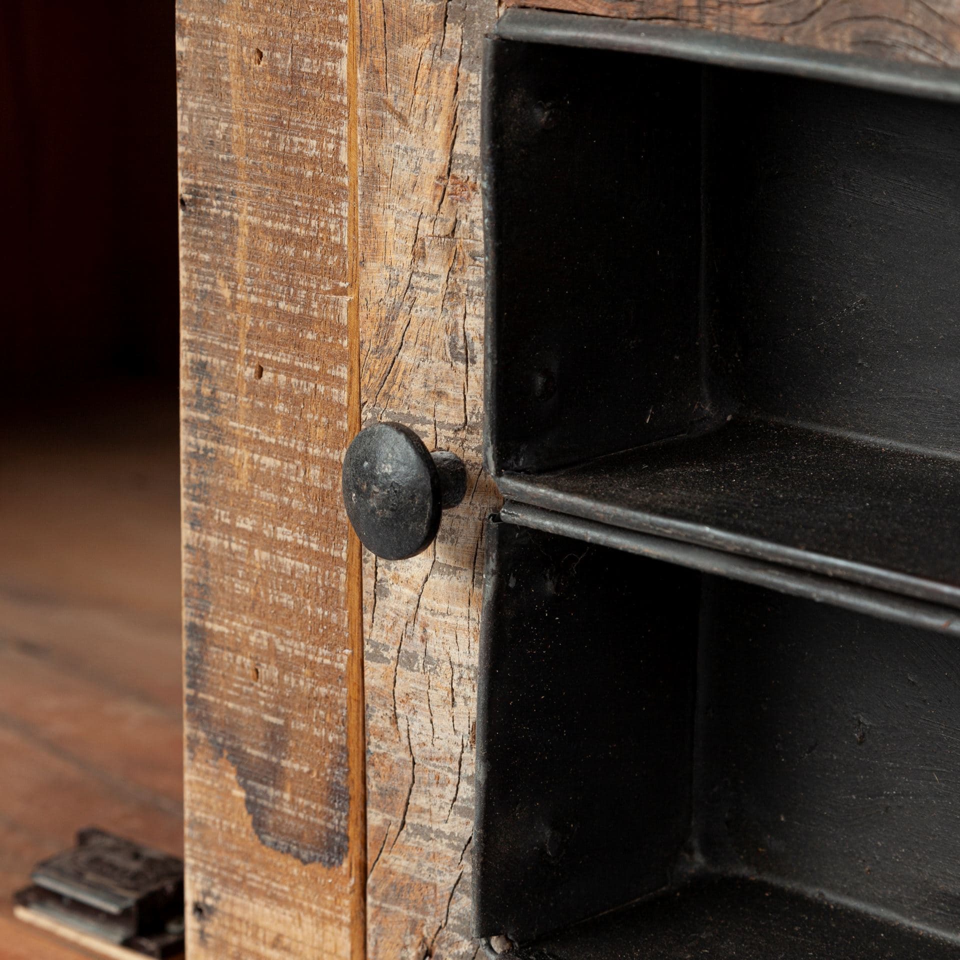 Wilton II Reclaimed Wood and Metal Media Console — product photograph