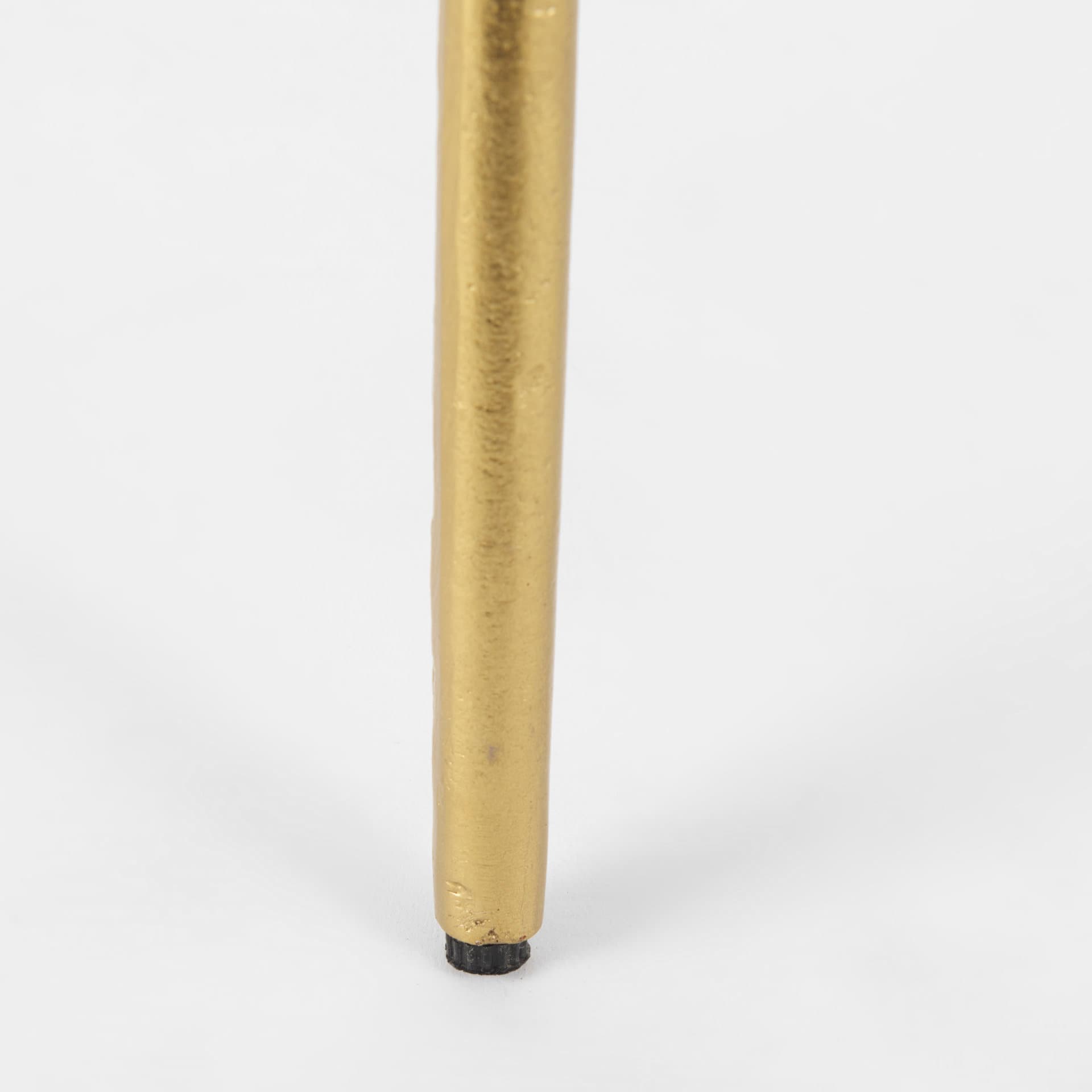 Vivienne 18.0L x 18.0W x 23.0H White Marble W/Antique Gold Metal Round Large Accent Table — product photograph