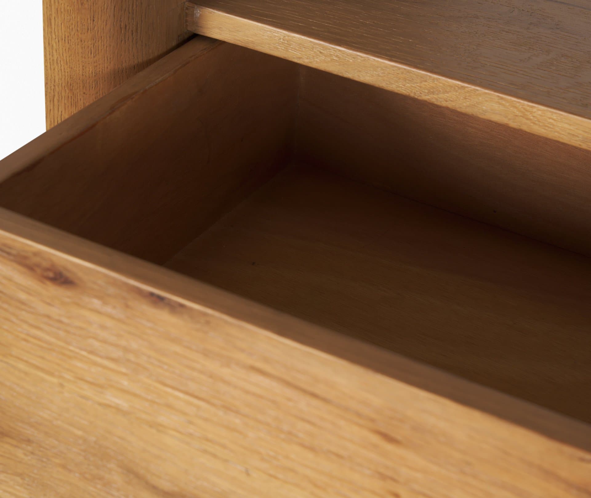 Belford 2-Door Open Light Brown Oak Wood Shelving Unit — product photograph