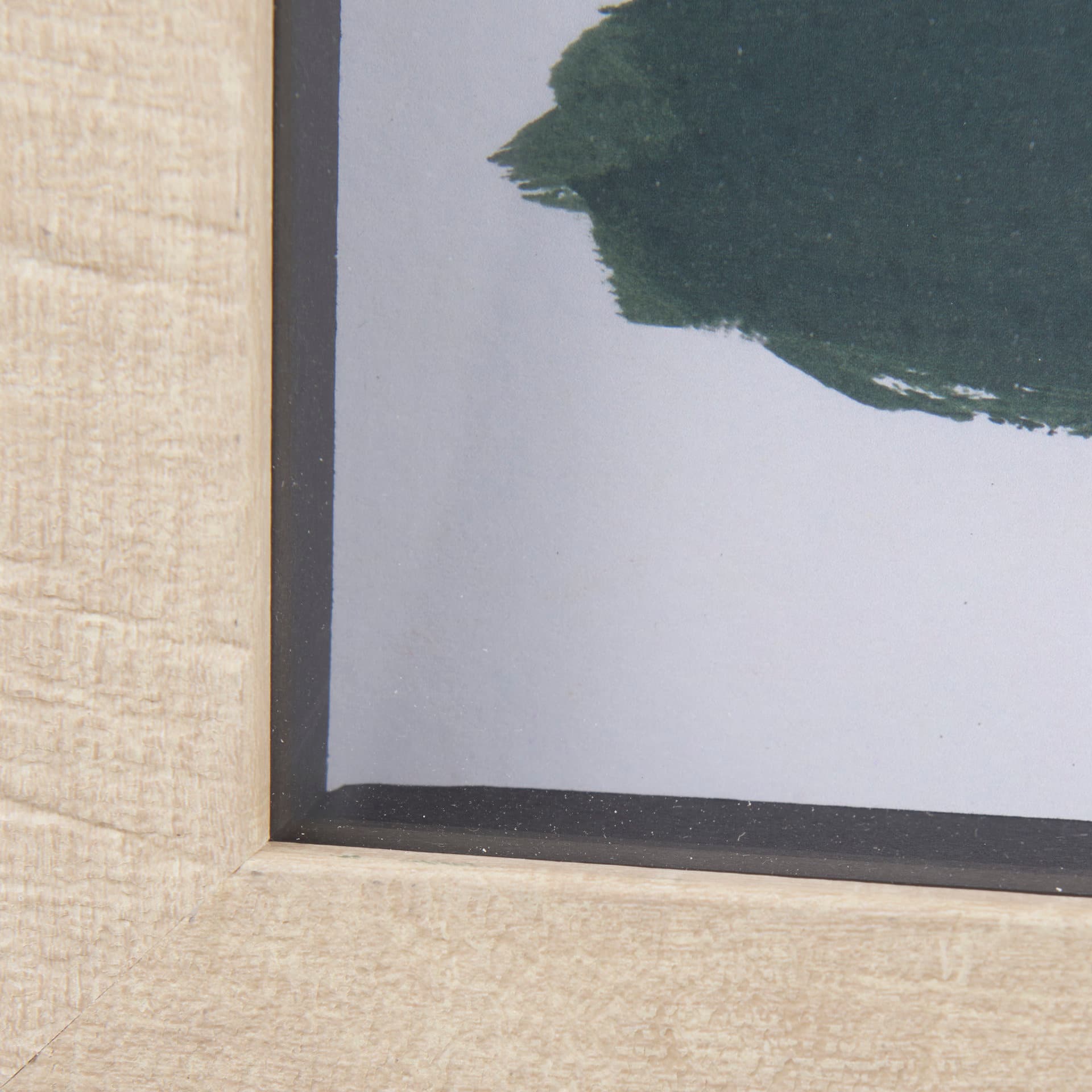 Green Desert II by Mercana Studio a Hand Embelished Textured Framed Art Print Matted under Glass — product photograph