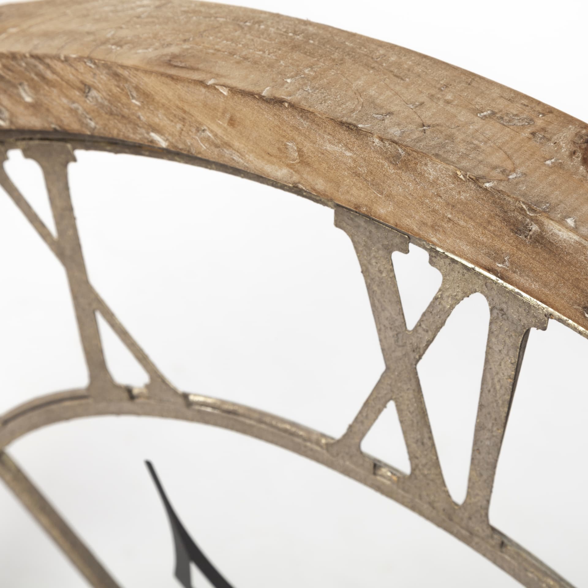 Mething Light Brown 31.5" Large Farmhouse Wall Clock — product photograph
