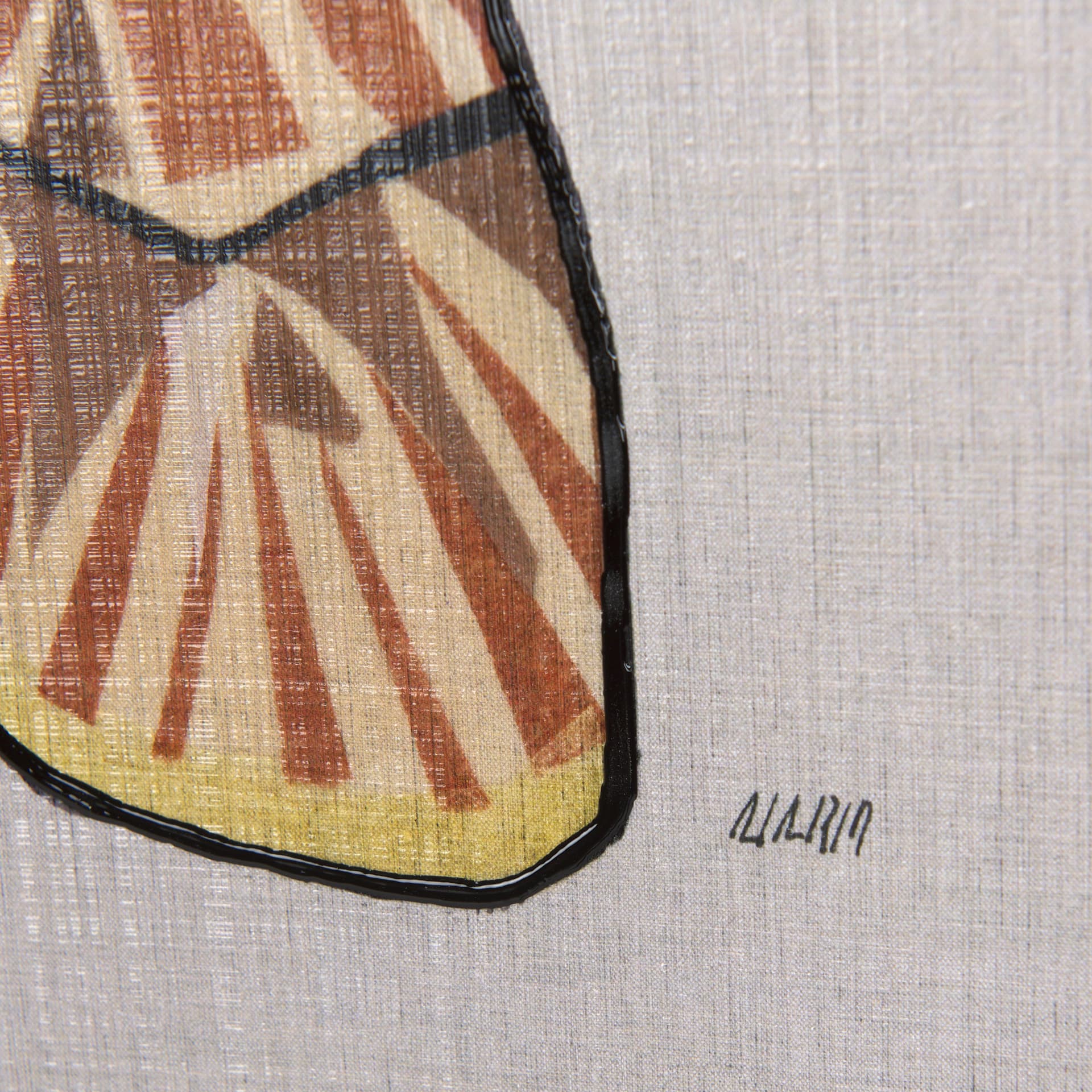 Moth I by Mercana Studio a Hand Embellished Textured Framed Art Print — product photograph