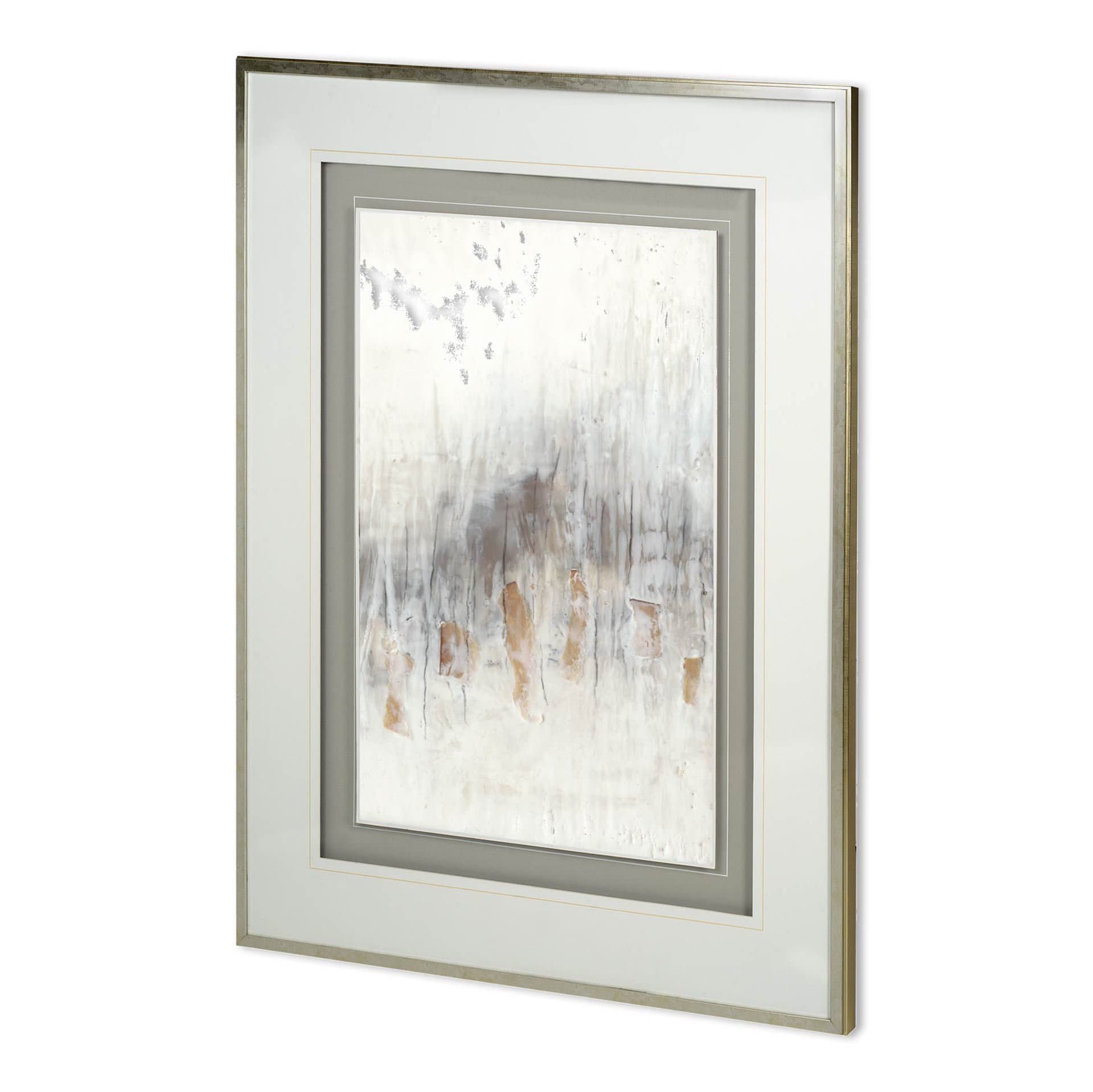 Custom Neutral Wave II by Jennifer Goldberger a Hand Embellished Textured Framed Art Print — product photograph