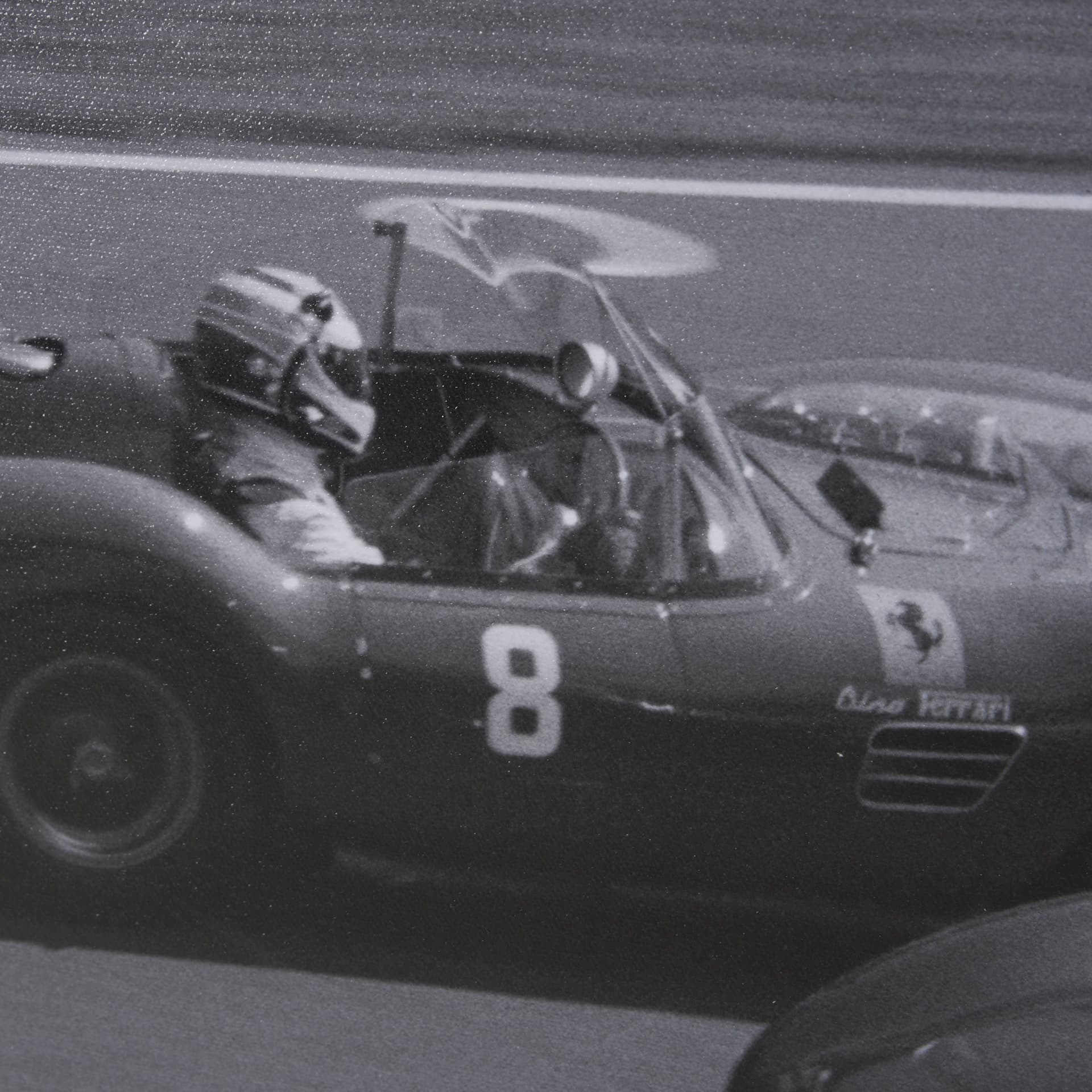Race Day - Qualifying by Ben Wood a Hand Embellished Framed Photo Art Print Matted under Glass — product photograph